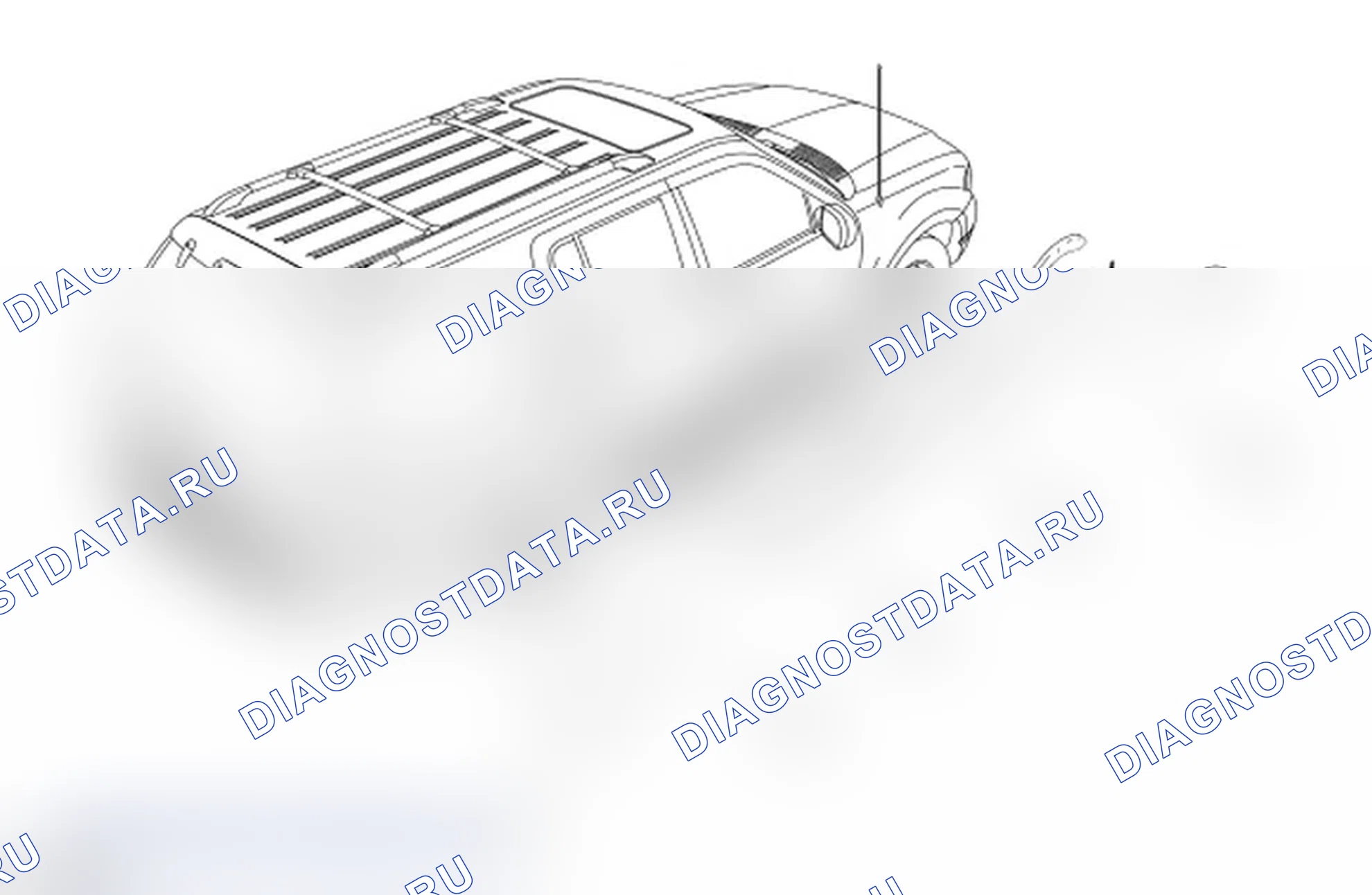 Рис. 25: Внешняя облицовка - покомпонентный вид. Ford Explorer IV