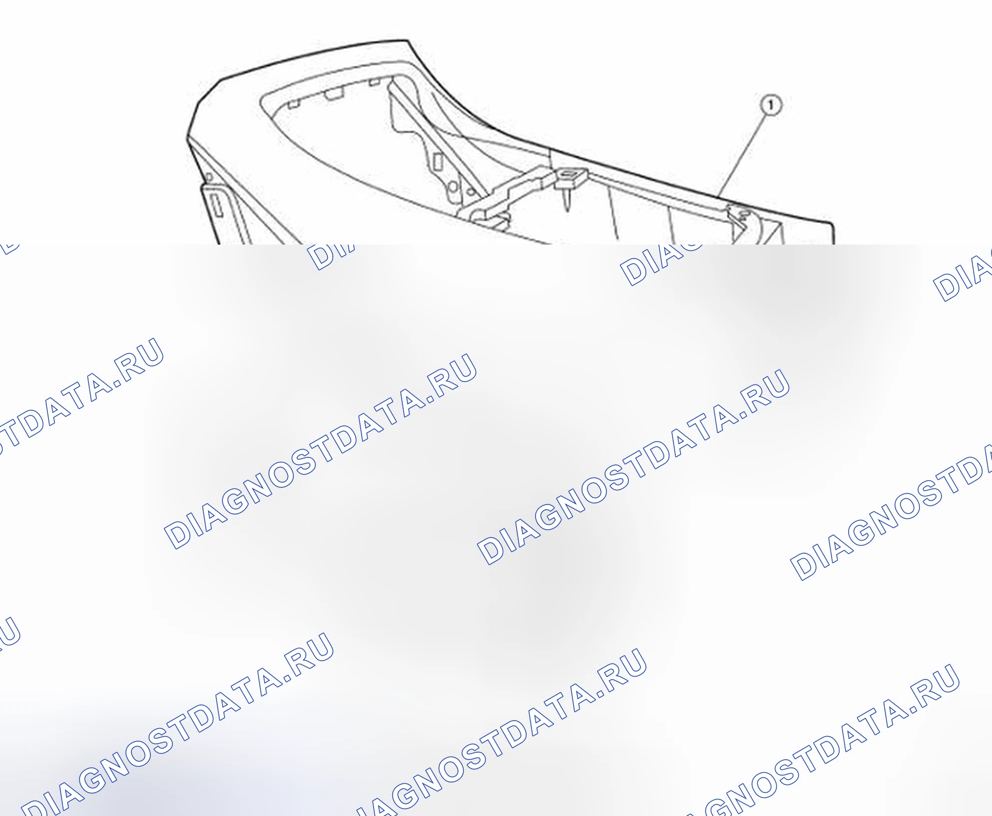Рис. 8: ЦЕНТРАЛЬНАЯ КОНСОЛЬ В СБОРЕ. Honda UR-V I