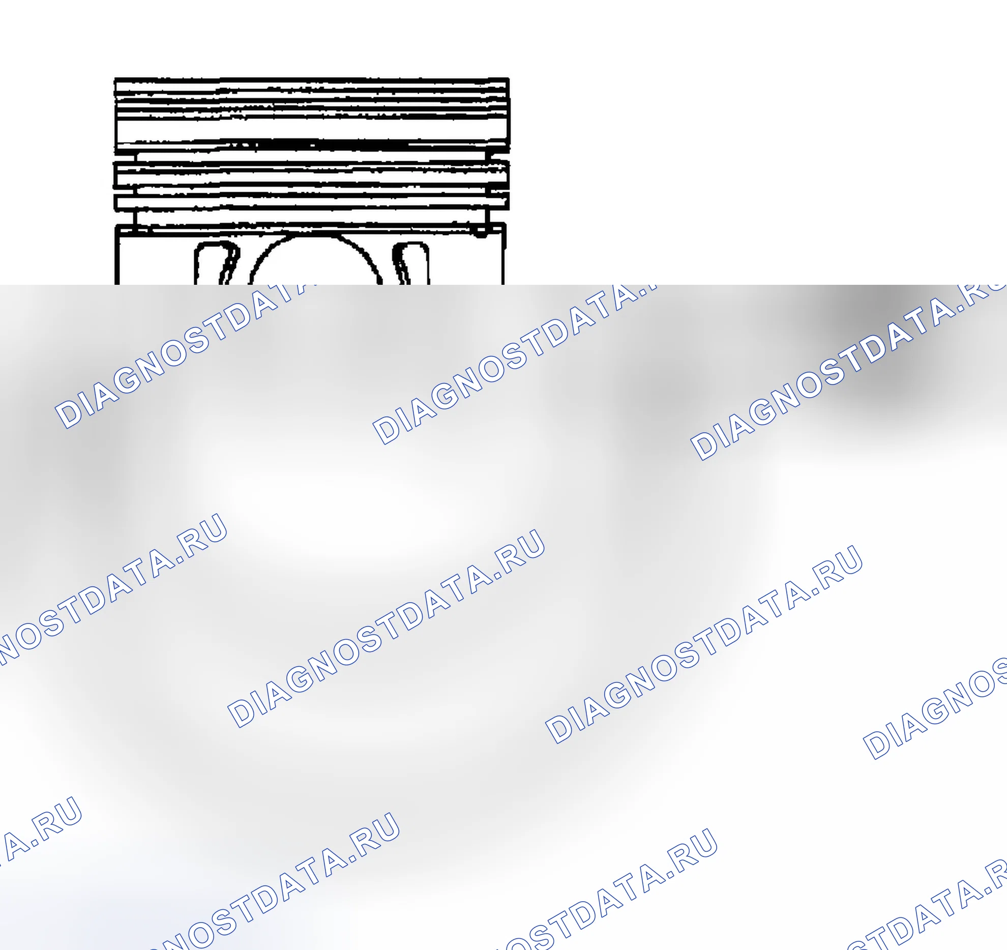 Рис. 1478: Выбор поршня. Chevrolet Chevy Express H2500 
