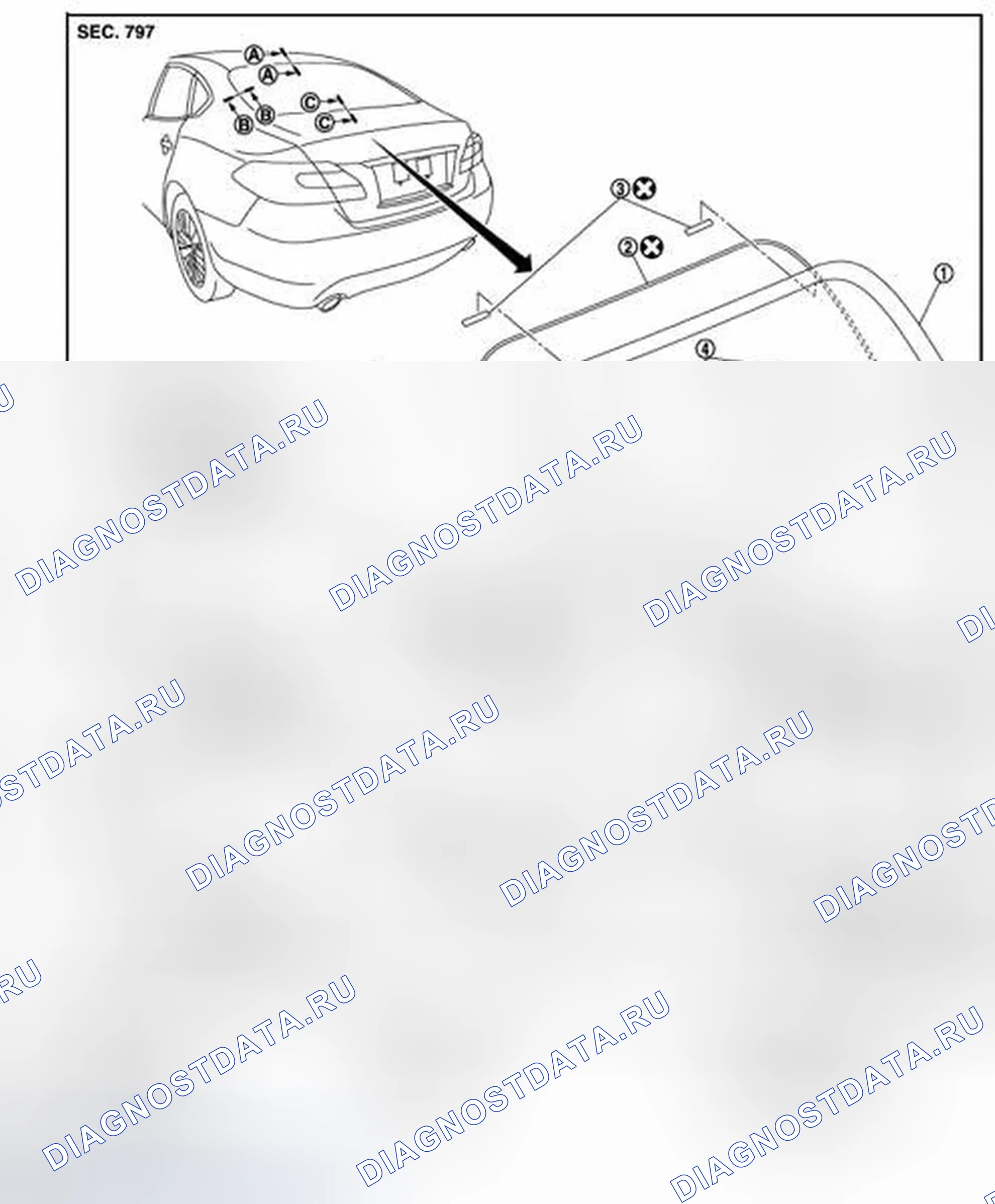 Рис. 31: Разнесенный вид. Infiniti M37 IV