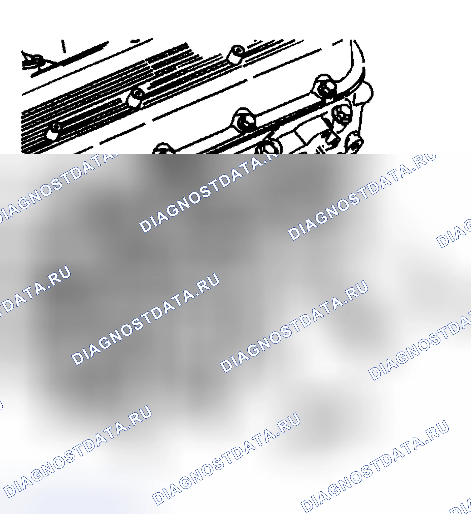 Рис. 998: Монтаж выпускного коллектора - слева (C / K / C3500HD). GMC Cab & Chassis Sierra 3500 GMT800 early