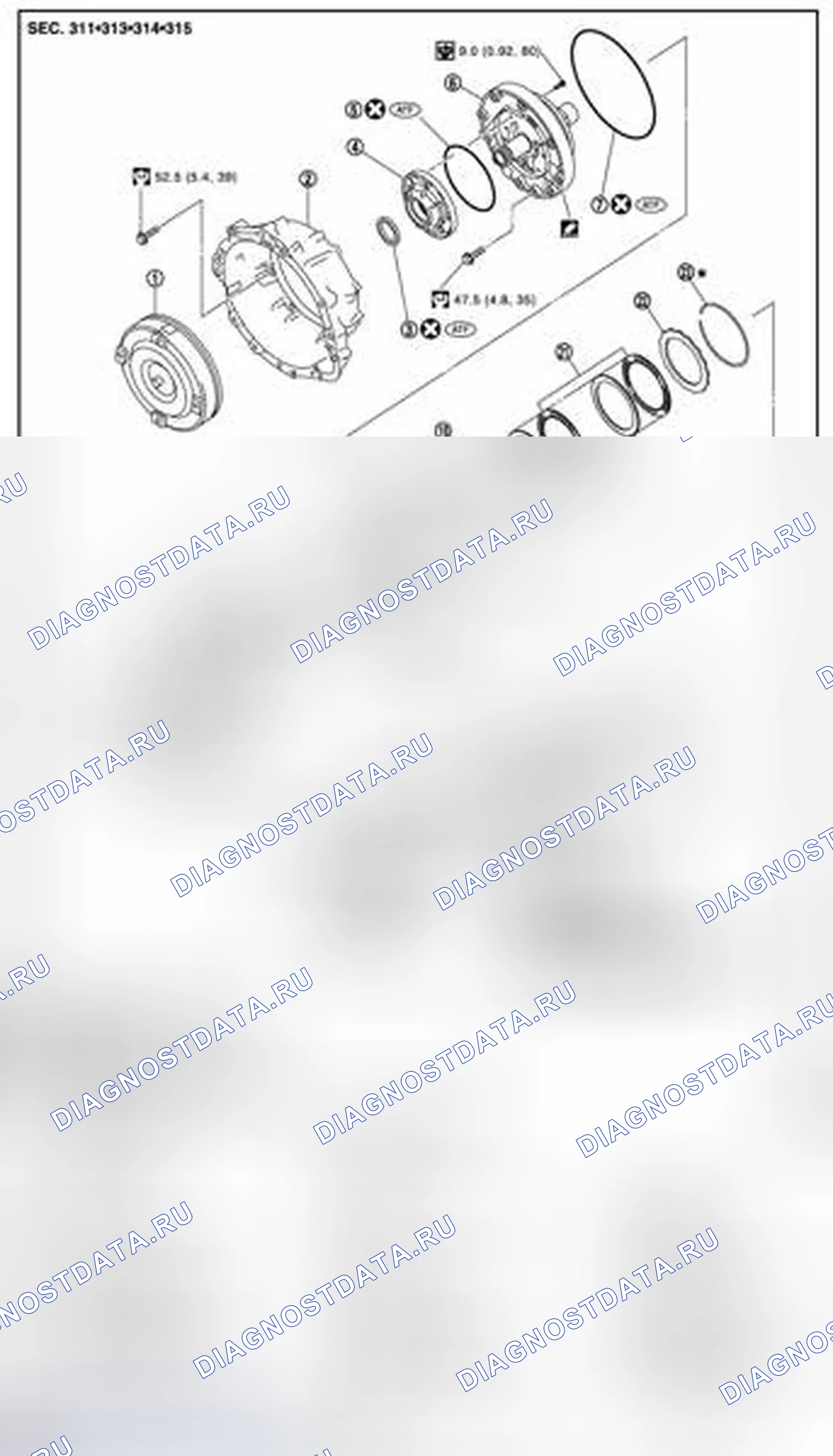 Рис. 62: МОДЕЛИ AWD. Infiniti QX50 I