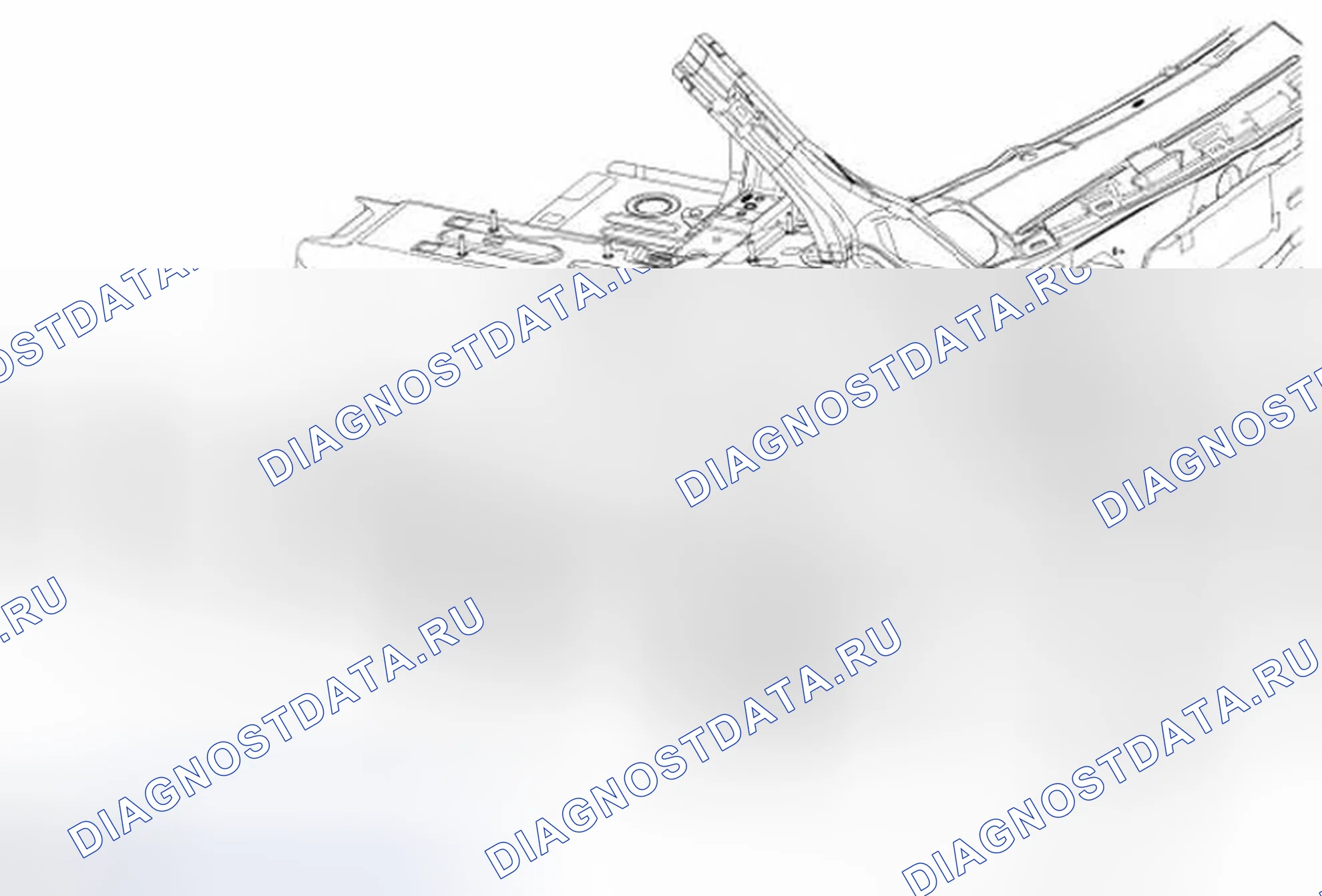 Рис. 50: Боковой элемент пола. Ford Mustang V рестайлинг 2