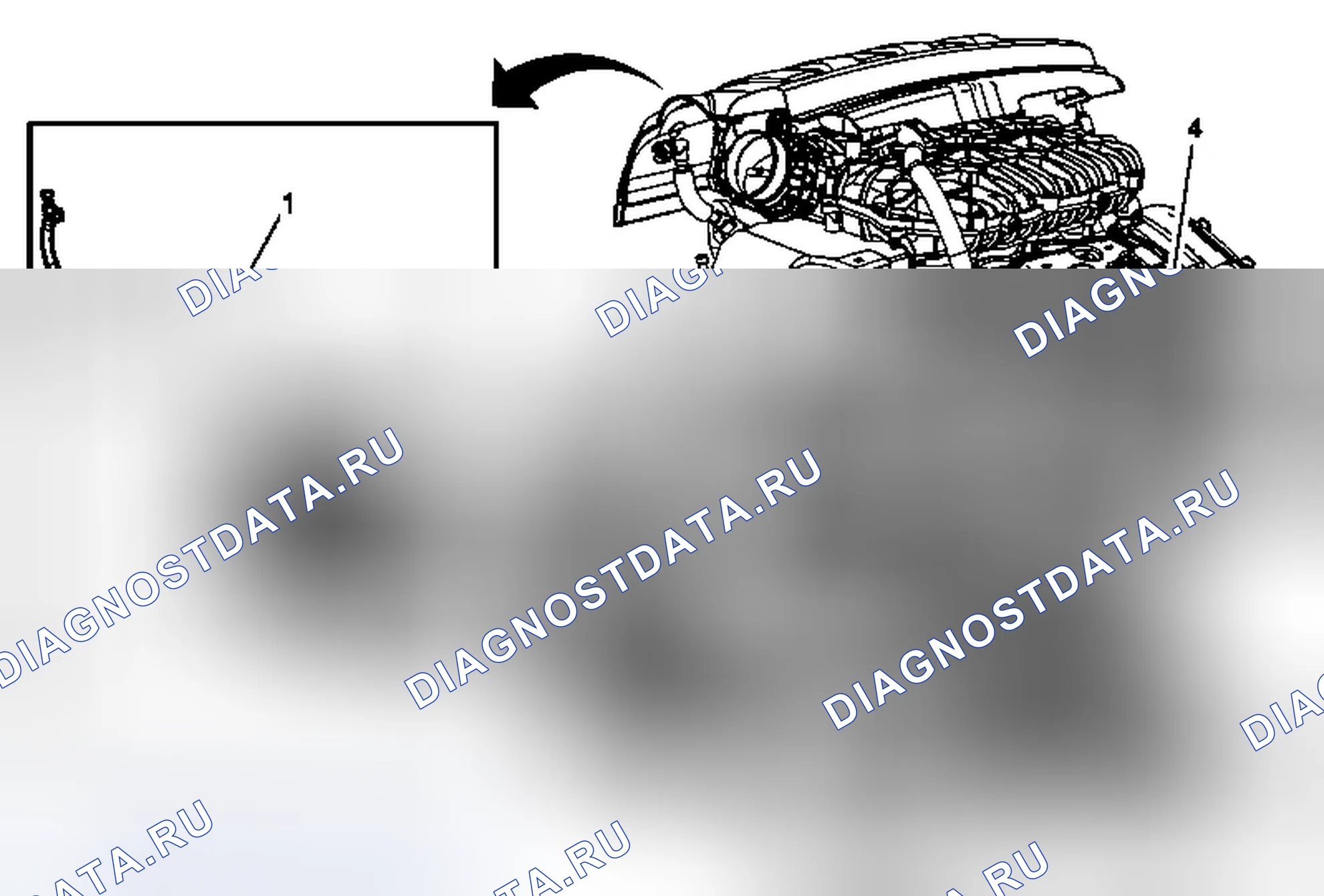 Рис. 3: Замена вентиляционного шланга раздаточной коробки. GMC Acadia I рестайлинг