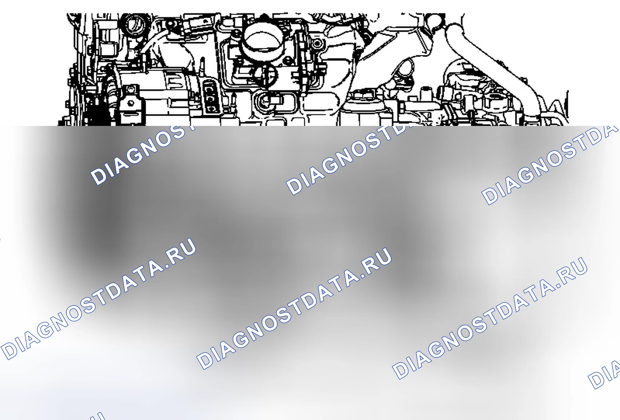 Рис. 200: Замена выпускного шланга модуля управления генератором. Buick LaCrosse II
