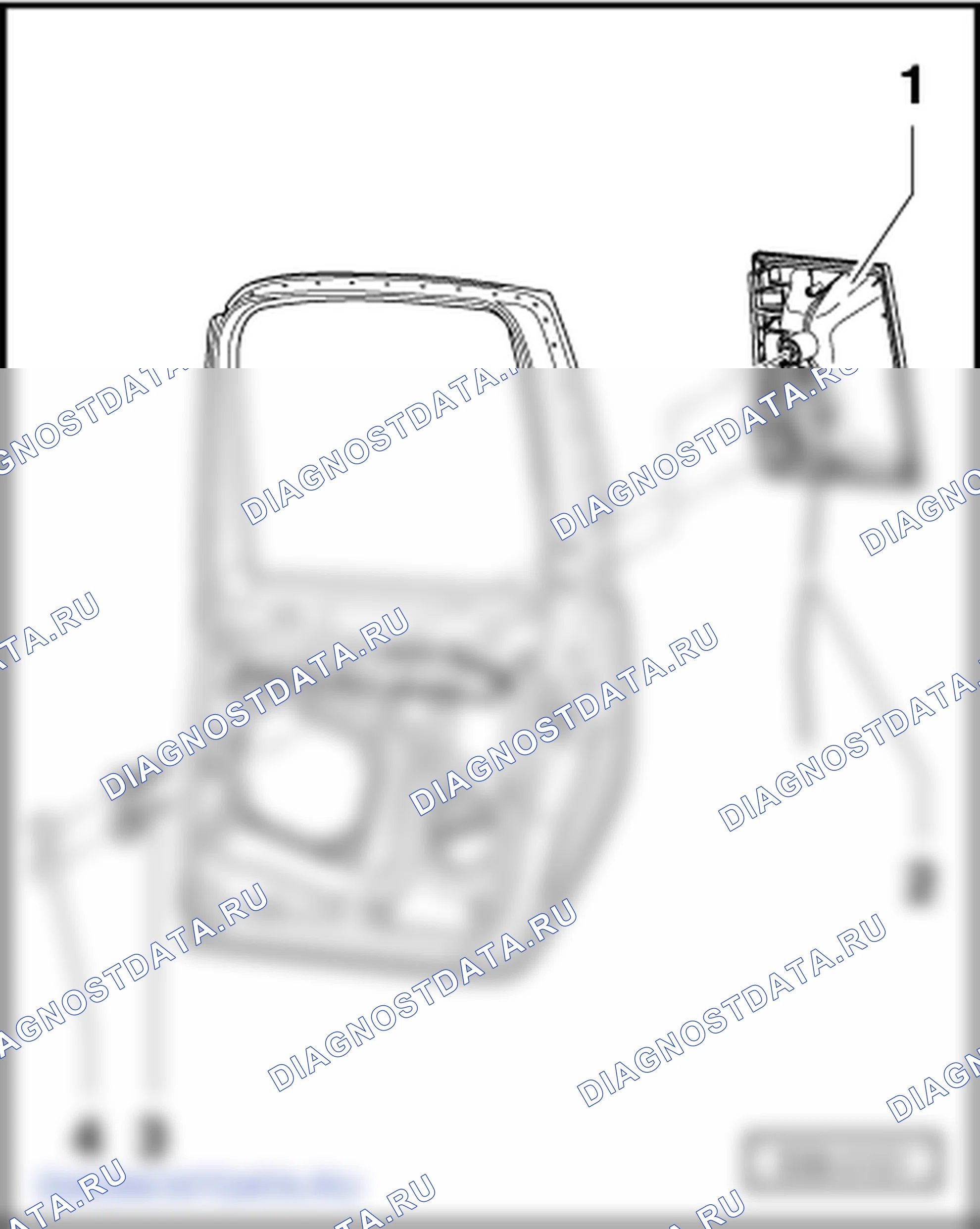 Задняя дверь. Skoda Roomster I