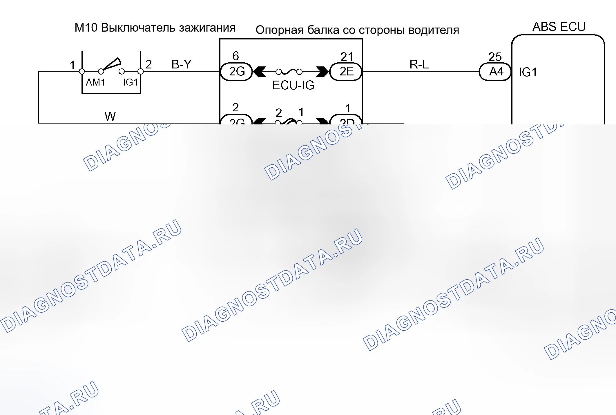 Рис. 42: электросхема. Toyota RAV4 II рестайлинг