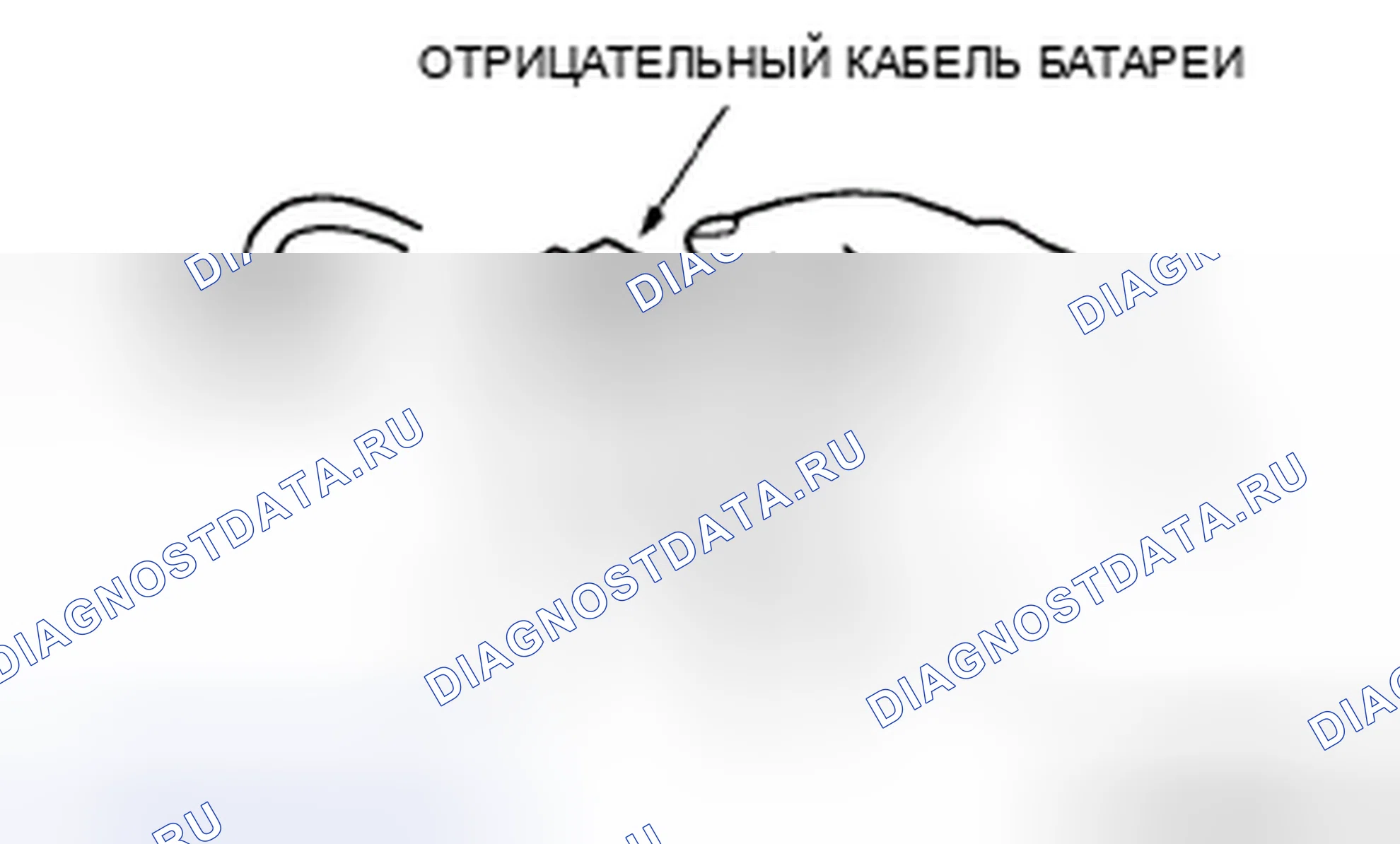 Рис. 8: Кабель аккумуляторной батареи. Mazda 5 I рестайлинг