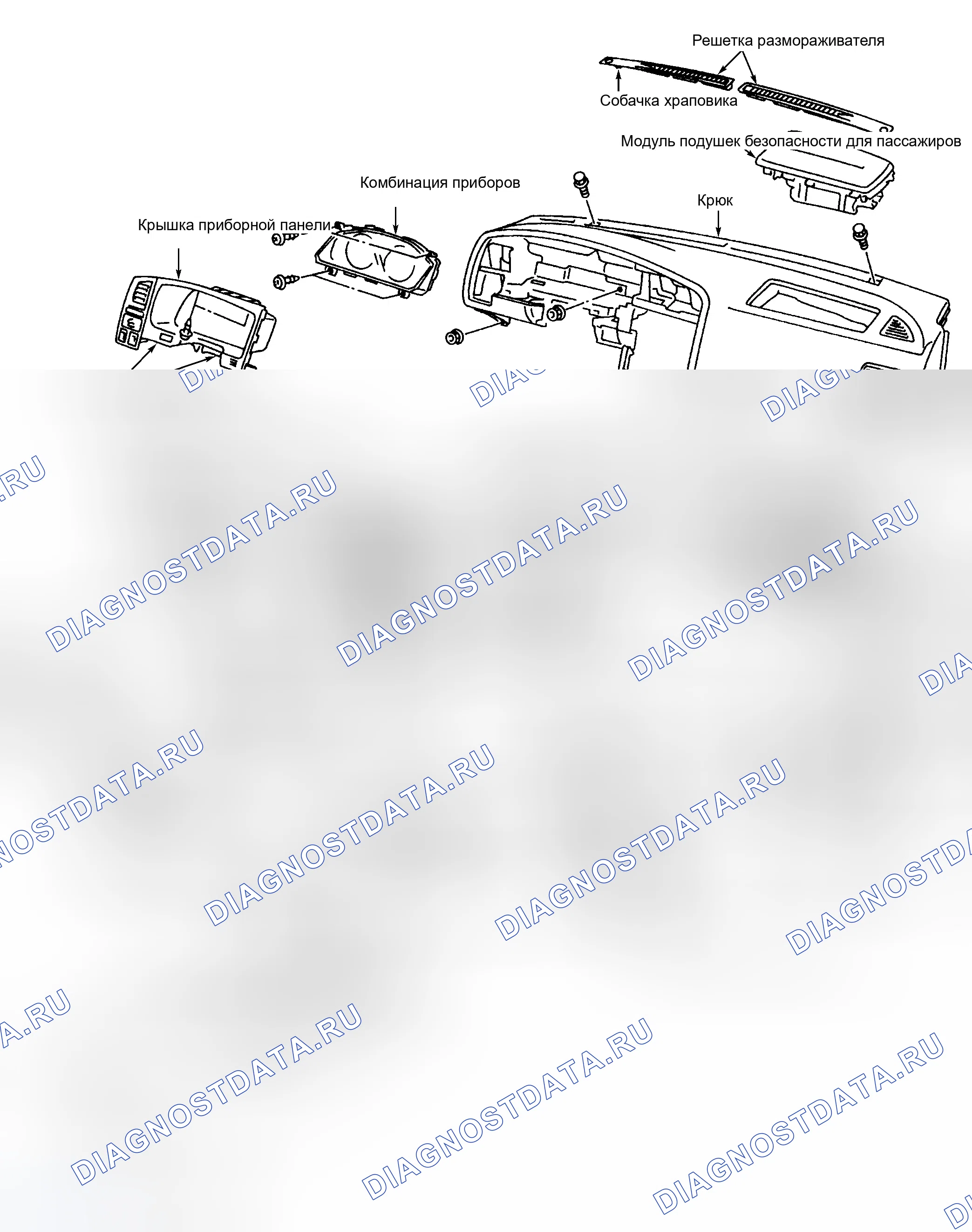 Рис. 3: ПРИБОРНАЯ ПАНЕЛЬ. Infiniti G20 II