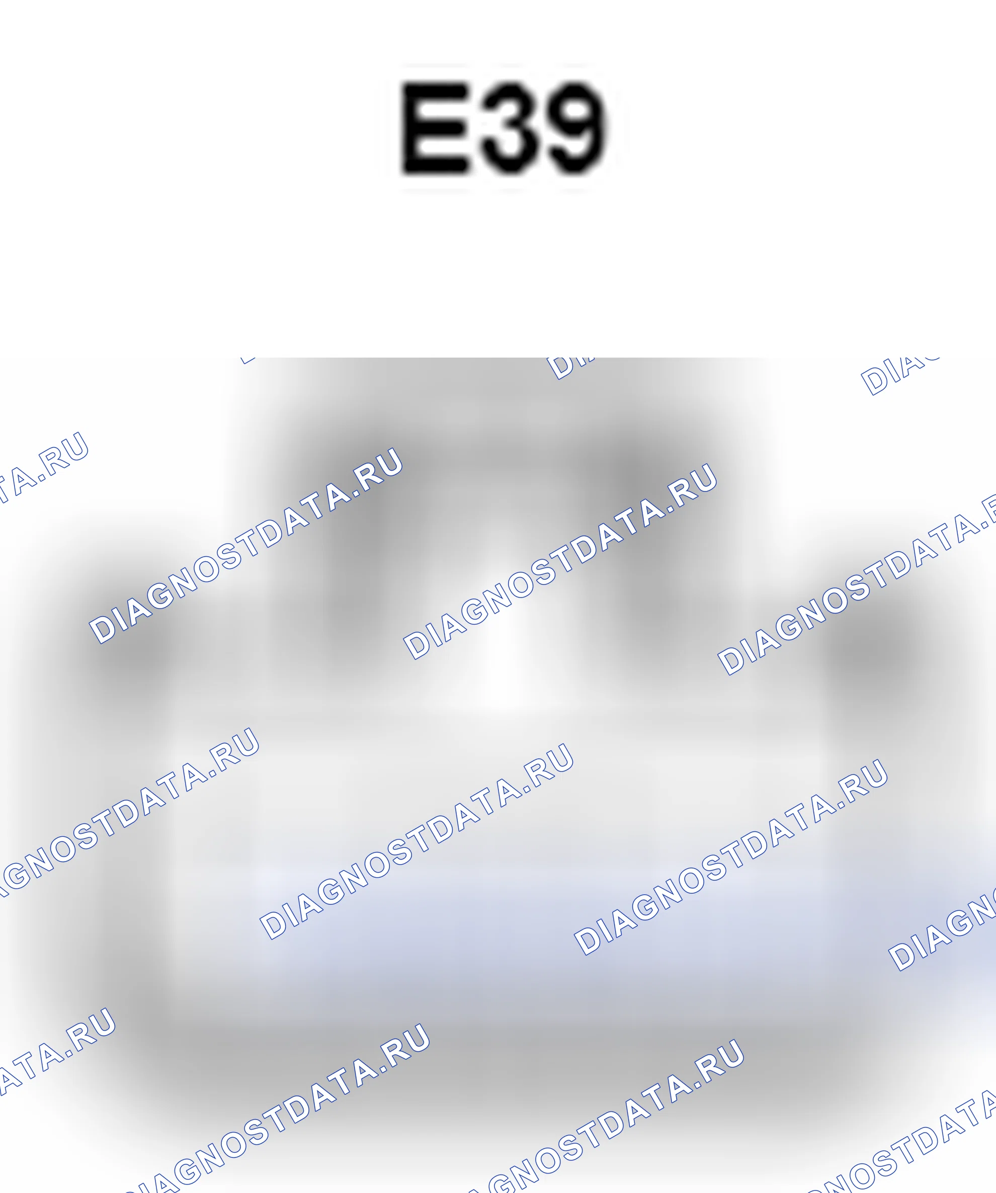 Рис. 510: Вид с торца разъема двигателя воздуходувки (E39). Toyota Camry XV40 рестайлинг