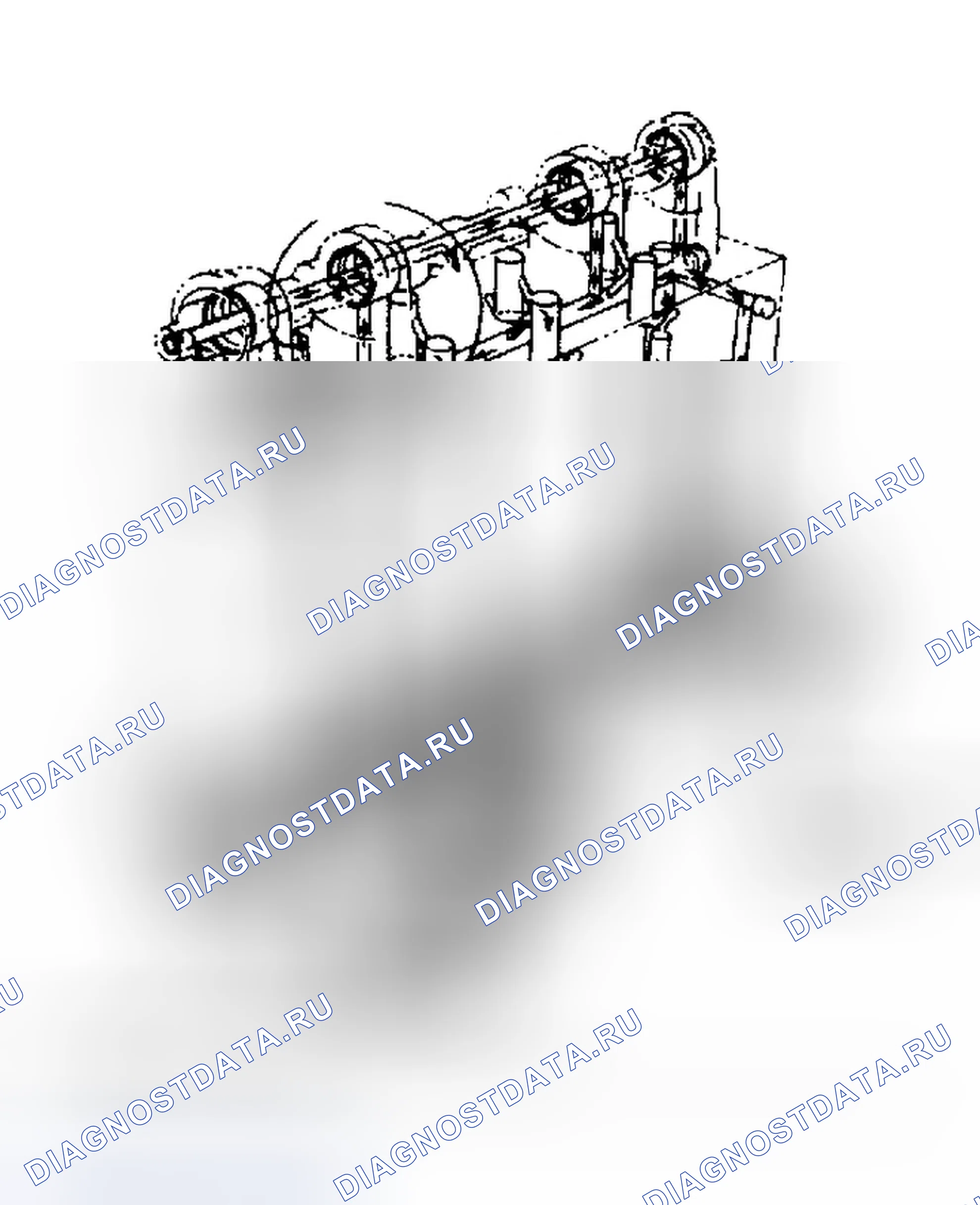 Рис. 14: Система смазки двигателя. Ford Ranger 