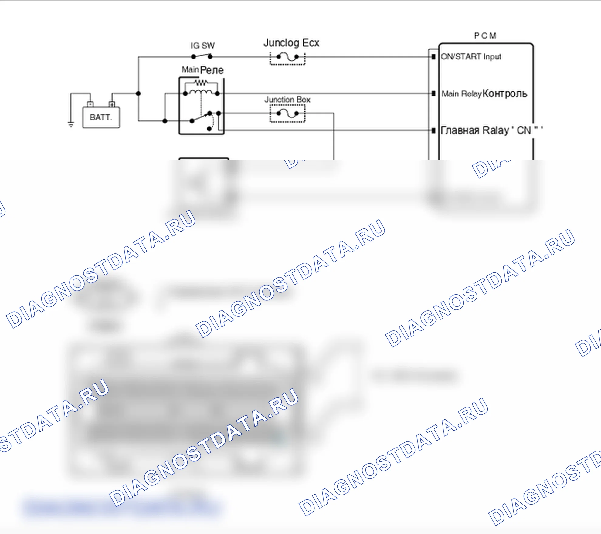 Фрагмент электросхемы: P0028. Hyundai Santa Fe CM