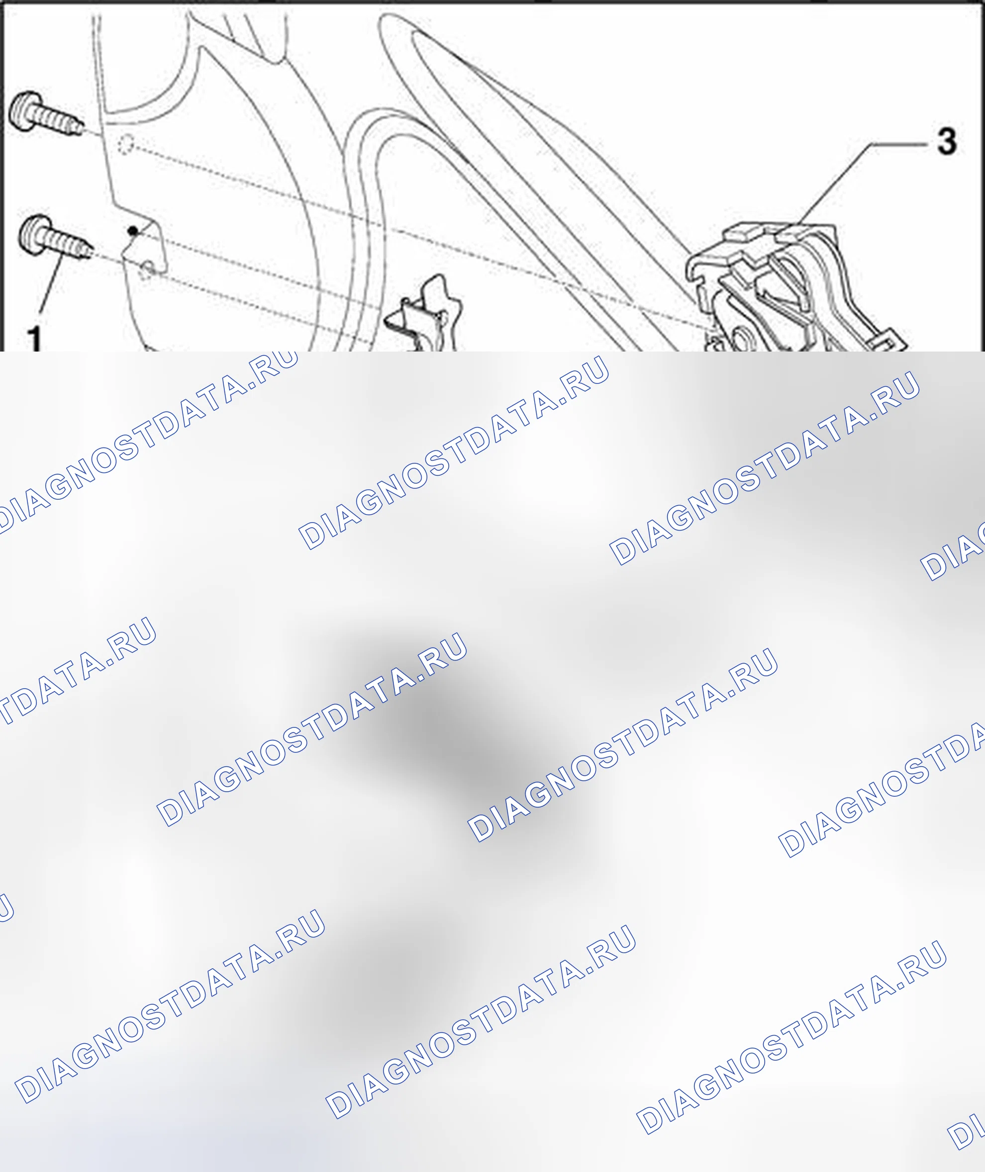 Рис. 36: Дверной замок, снятие. Audi S4 B6