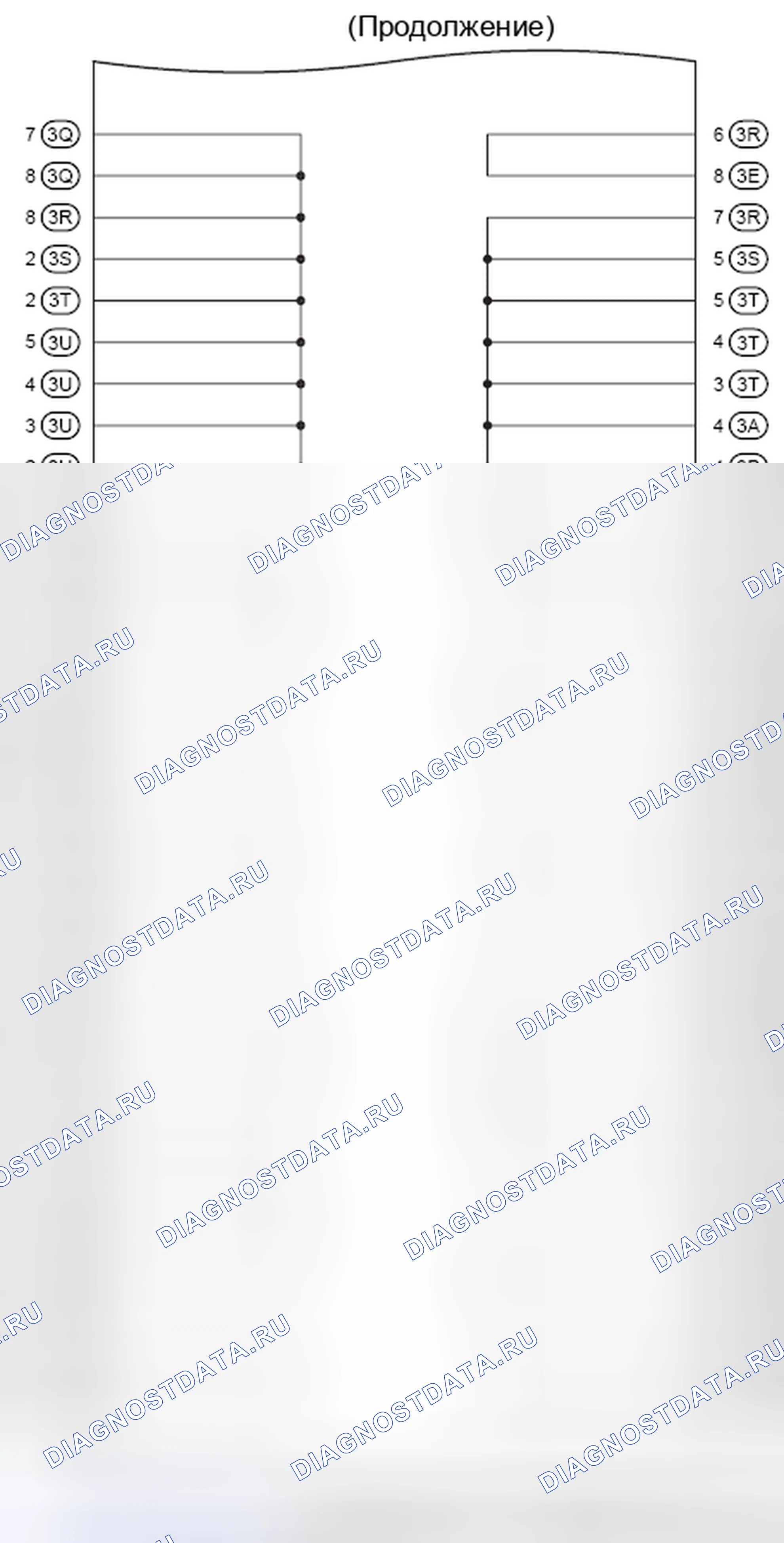 Рис. 364: Внутренние цепи J / B No3 (2 из 4). Toyota Camry XV40 рестайлинг