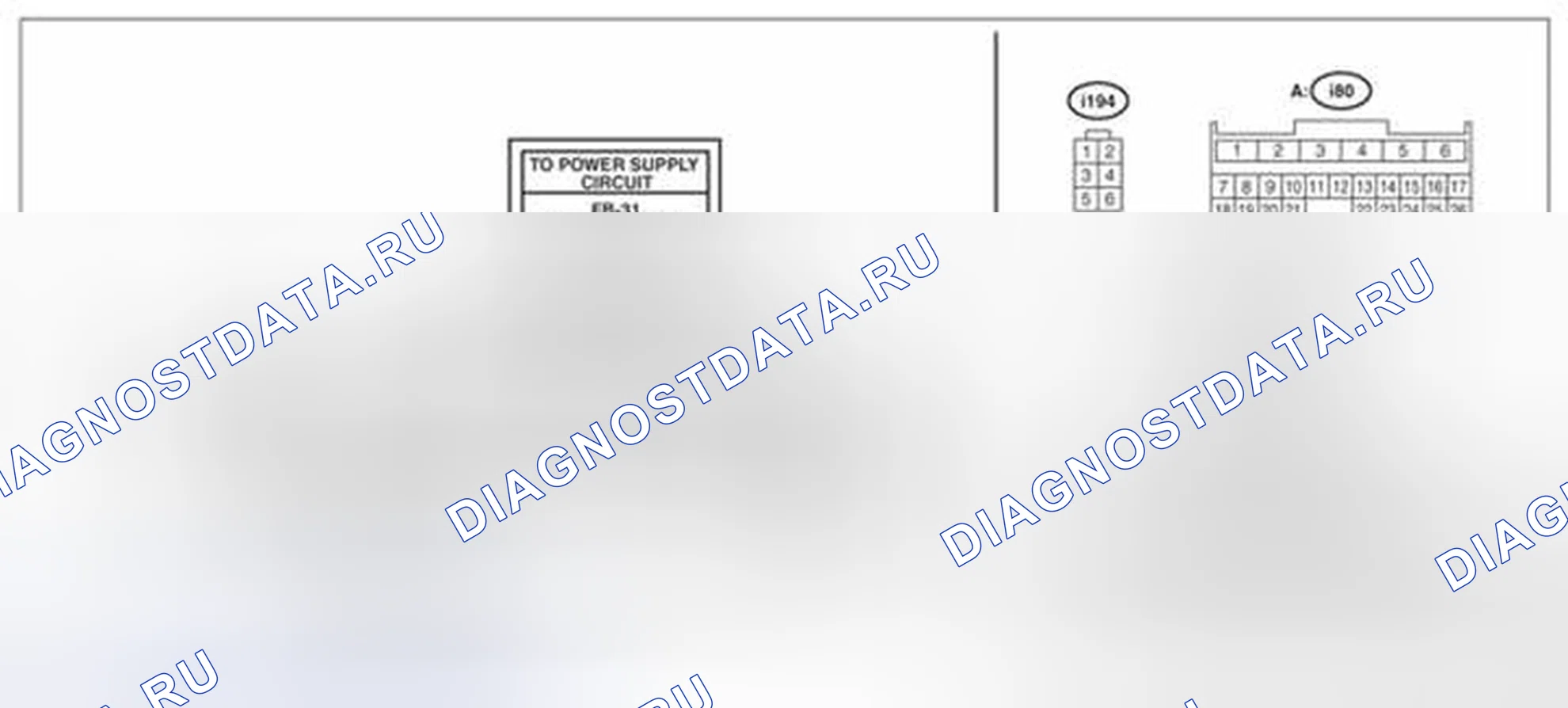 Рис. 53: электросхема. Subaru Legacy BM/BR рестайлинг