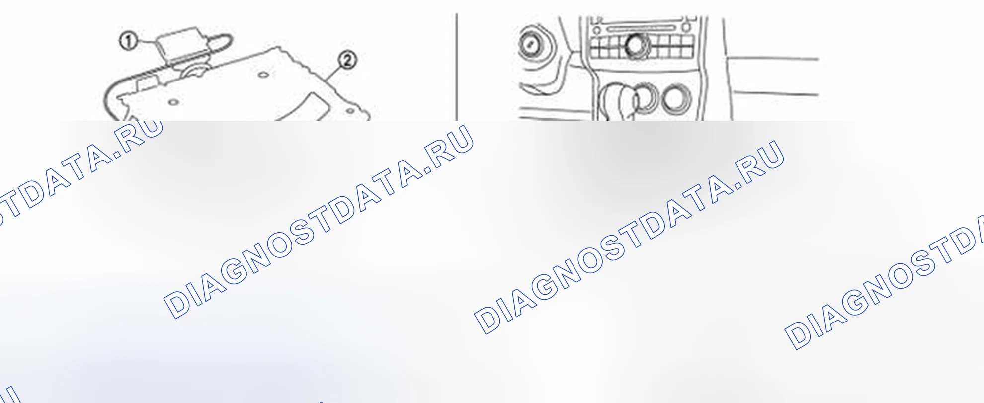 Рис. 36: Идентификация местоположения компонентов системы классификации пассажиров. Honda S-MX I