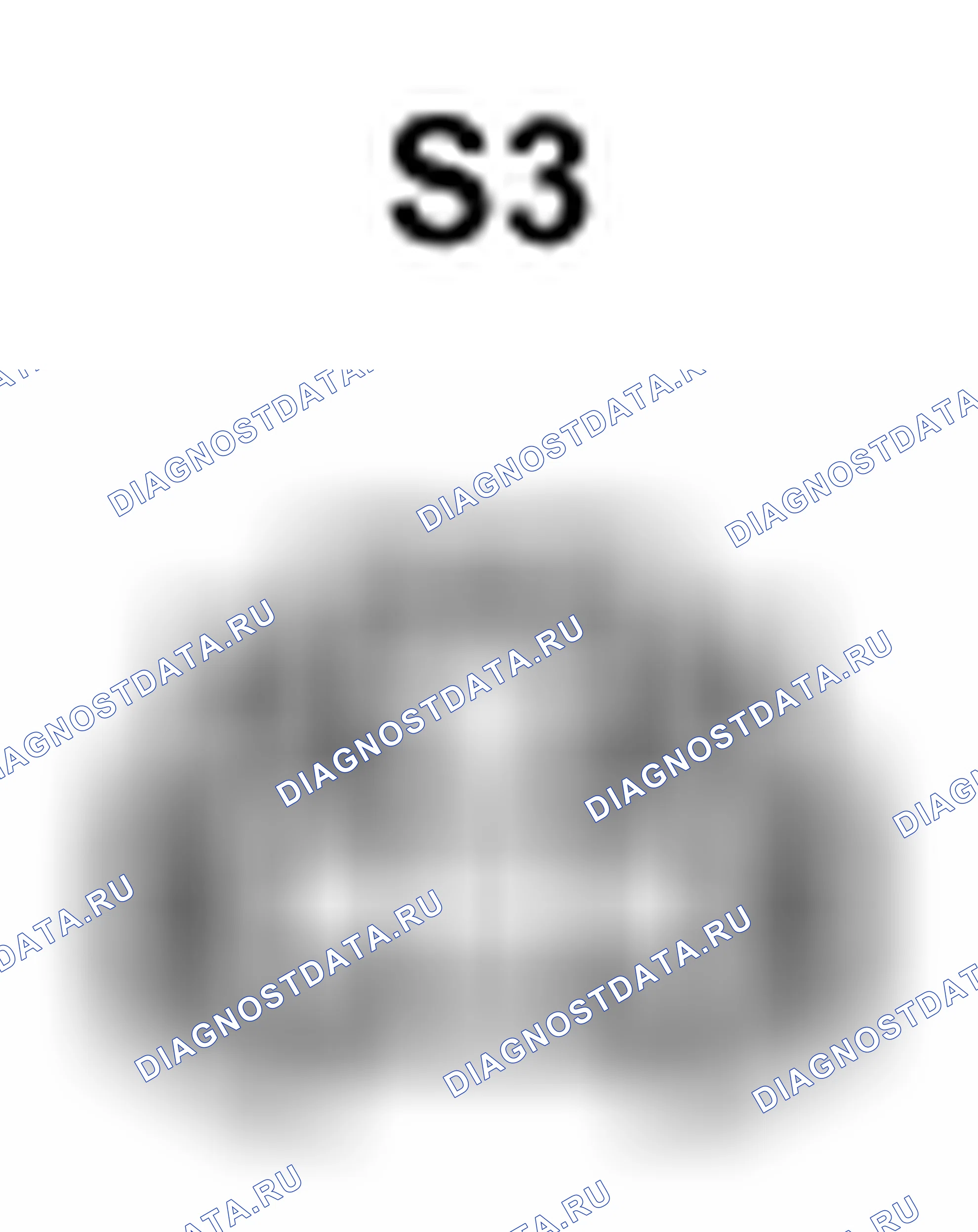 Рис. 589: Вид с торца разъема подсветки (Lh) (S3). Toyota Camry XV40