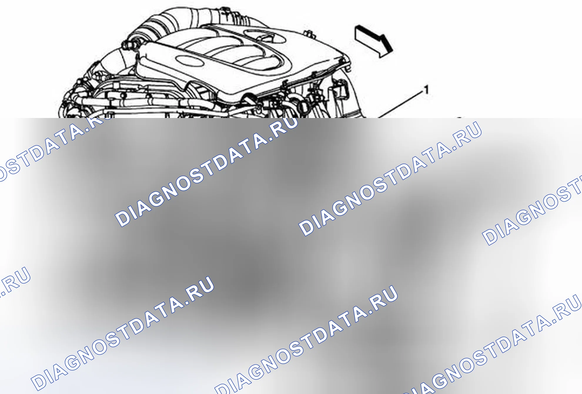 Рис. 105: Замена выходной трубы охладителя наддувочного воздуха. Buick Regal V