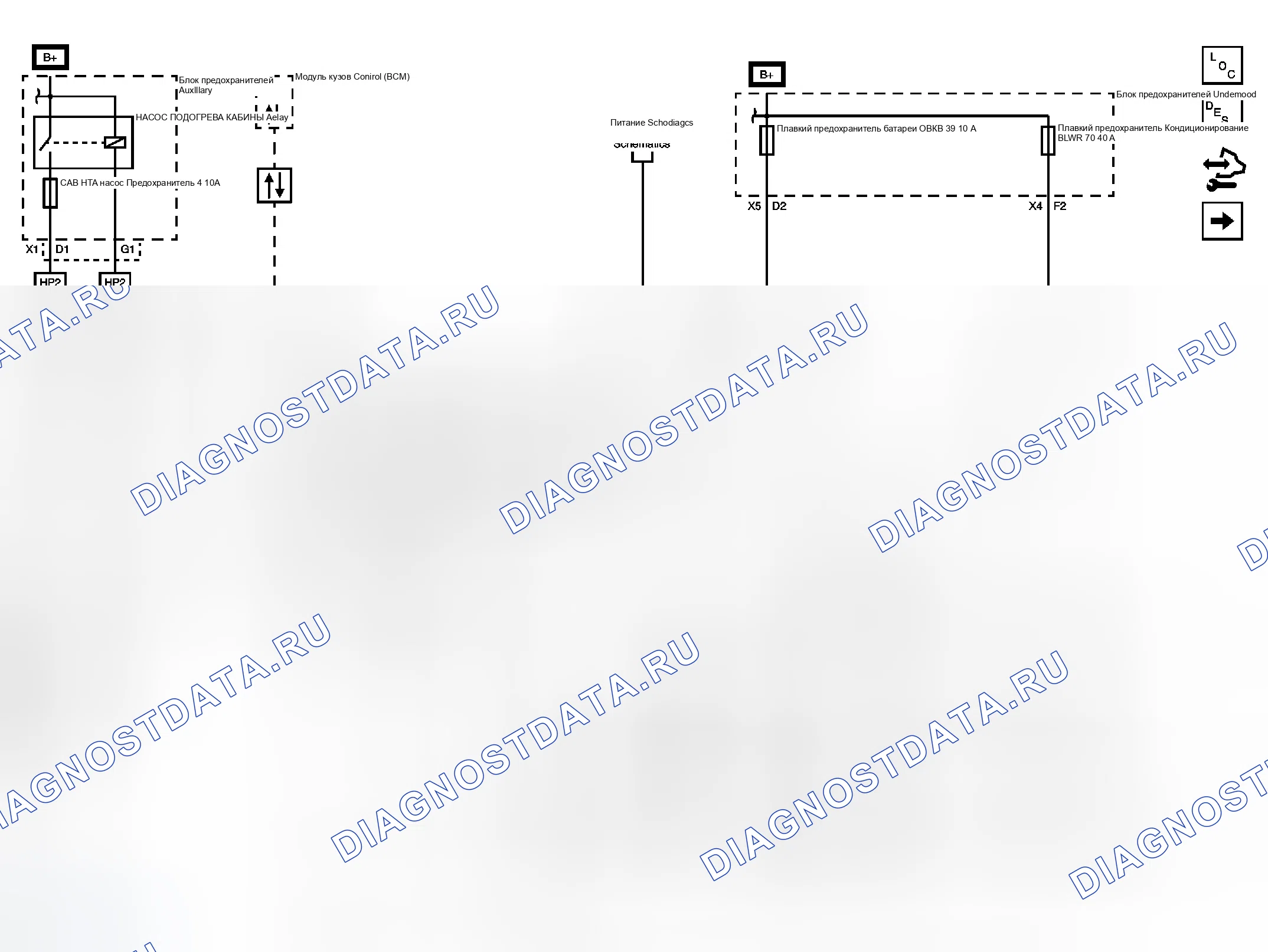 Рис. 43: Схема ОВКВ. GMC Sierra 3500 HD 