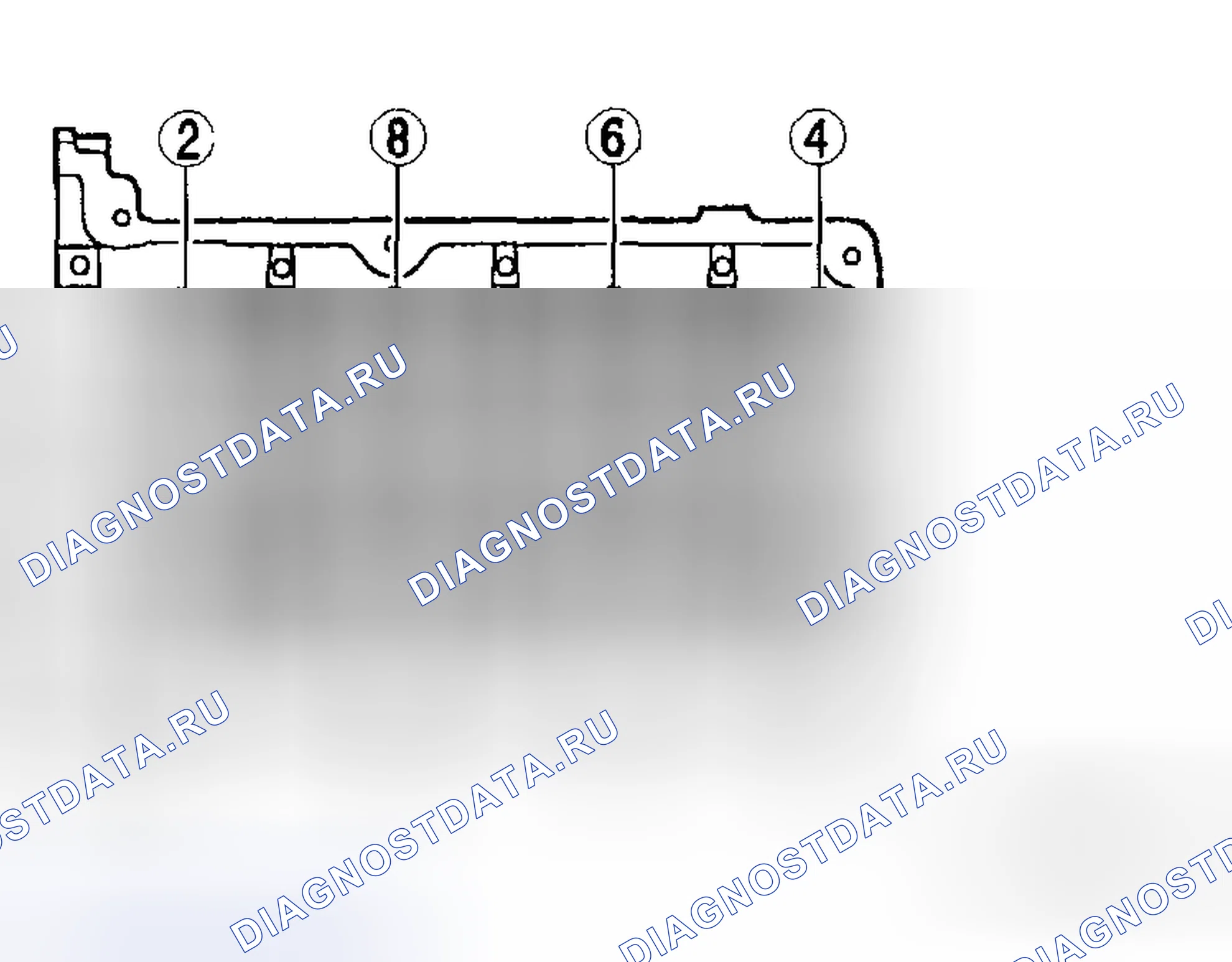Рис. 177: Демонтаж головки цилиндра (Rh) Примечание. Honda CR-V III