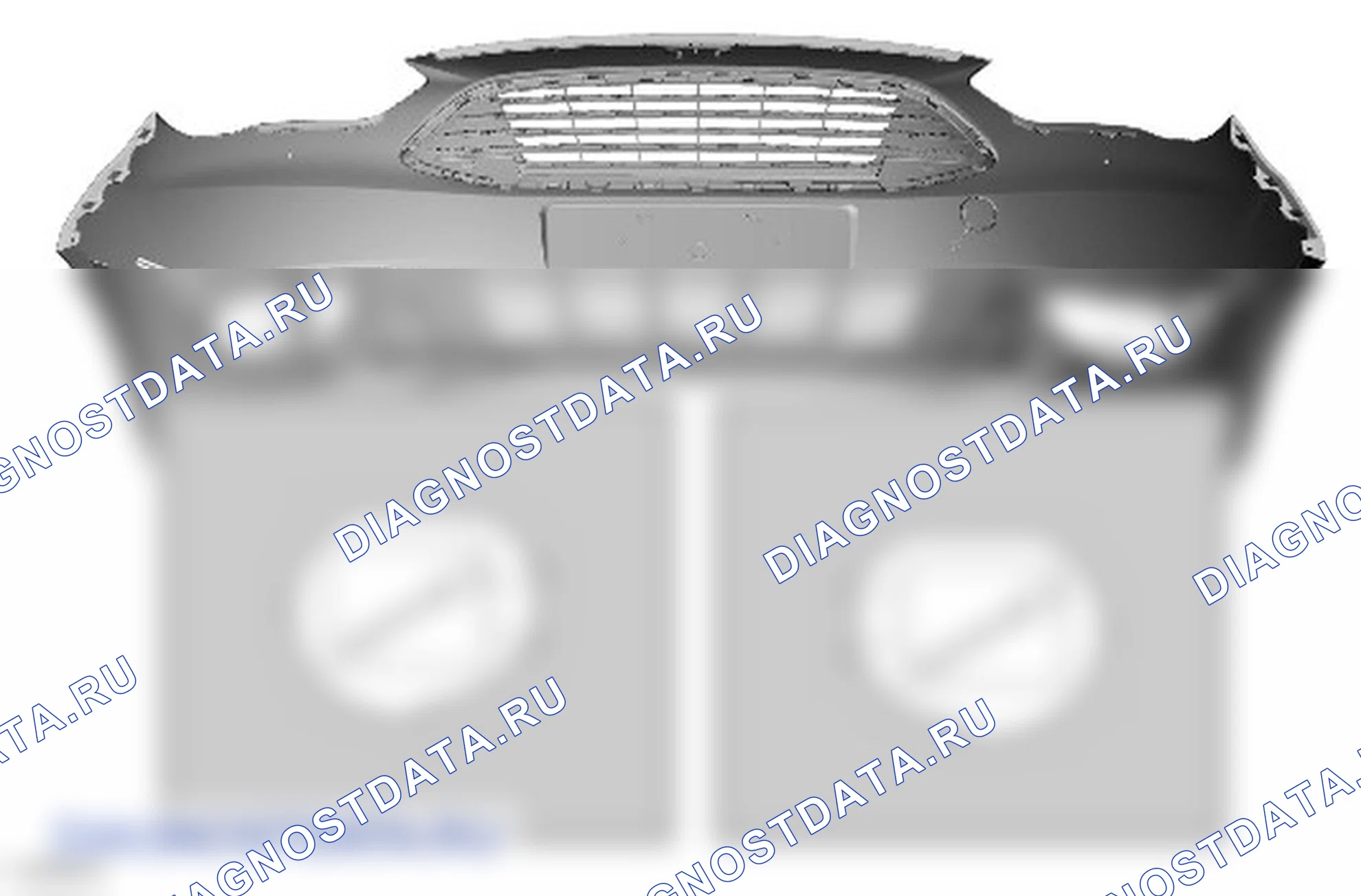 Разборка и сборка кожуха переднего бампера. Ford Grand C-MAX II рестайлинг