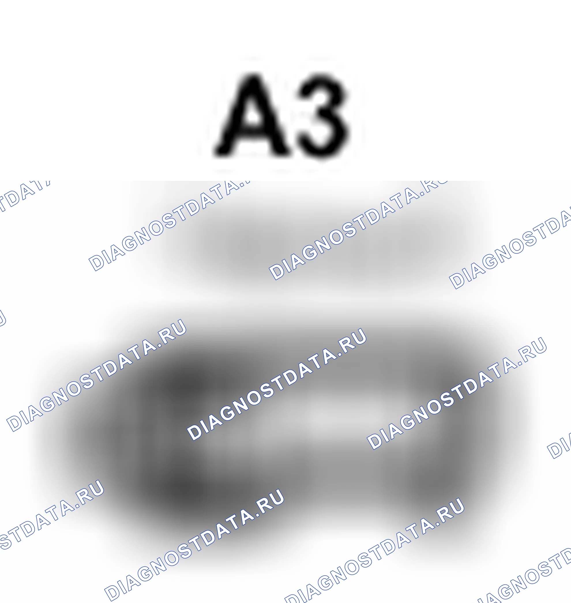 Рис. 349: Вид с торца разъема звукового сигнала (высокий) (A3). Toyota Camry XV40