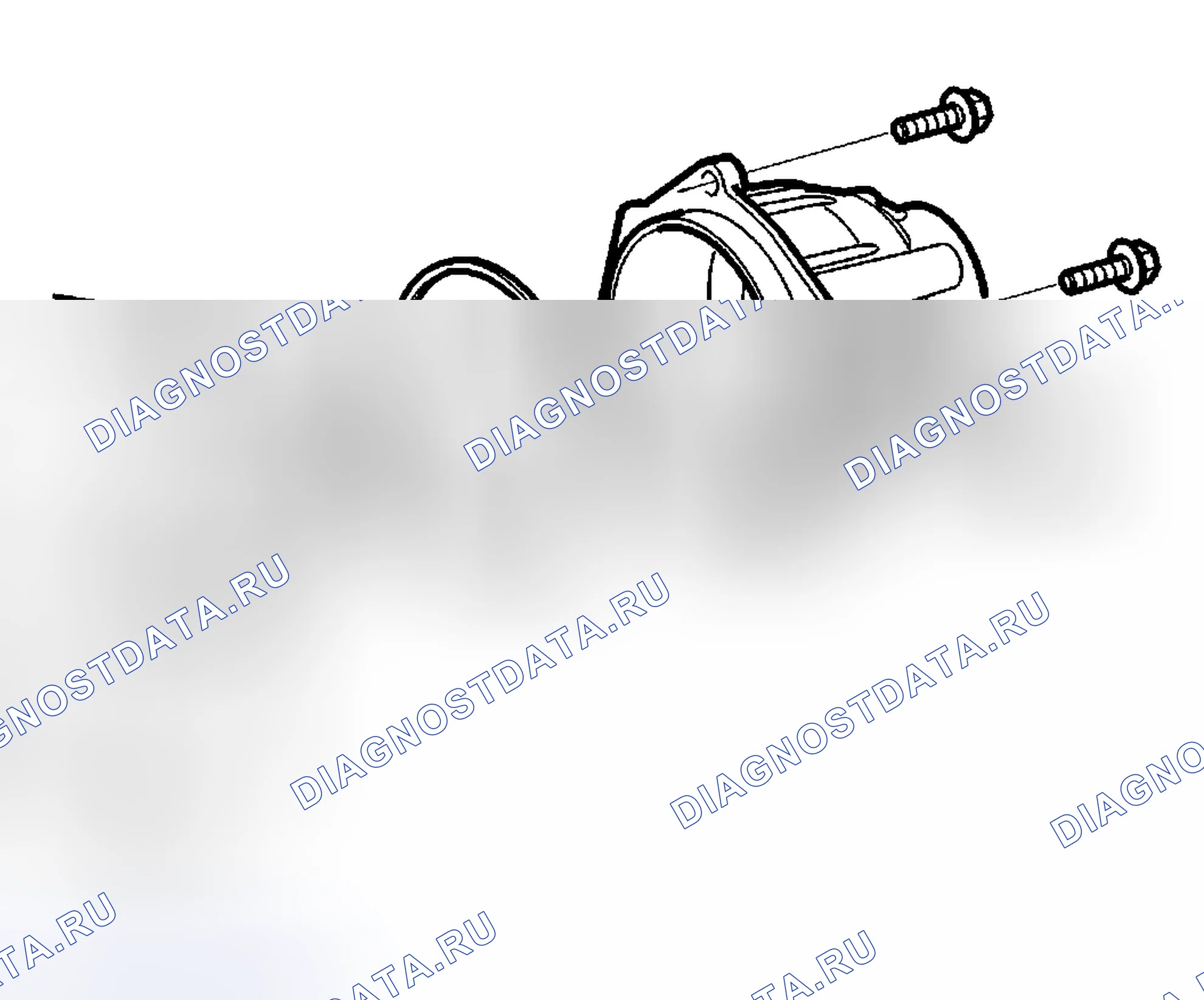 Рис. 418: Установка крышки корпуса дифференциала. Volvo XC90 I