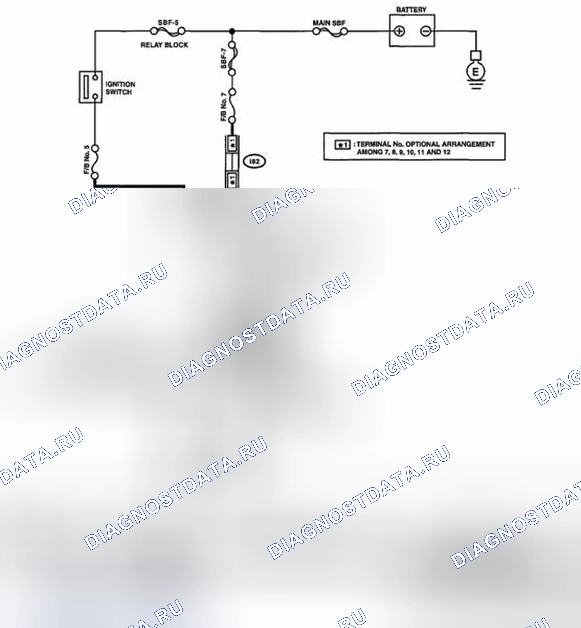 Рис. 24: электросхема. Subaru Legacy BM/BR