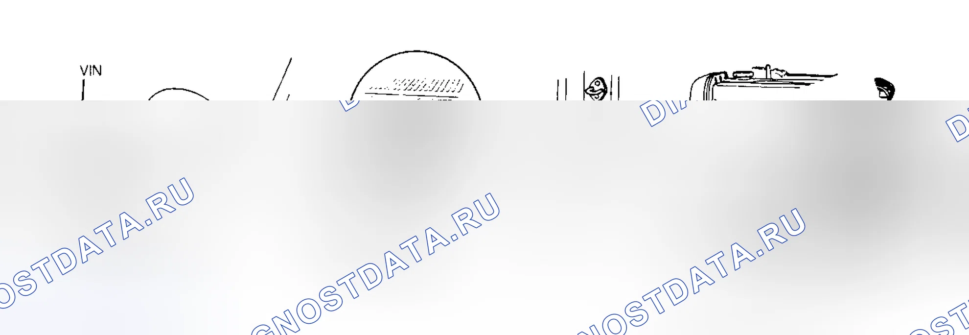 Рис. 5: РАСПОЛОЖЕНИЕ ИНФОРМАЦИОННЫХ МЕТОК. Suzuki Swift II
