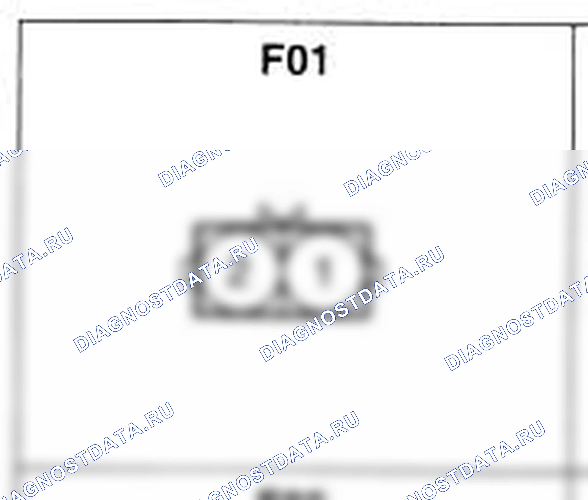 Распиновка разъёма F01 — основного жгута. Hyundai Accent LC