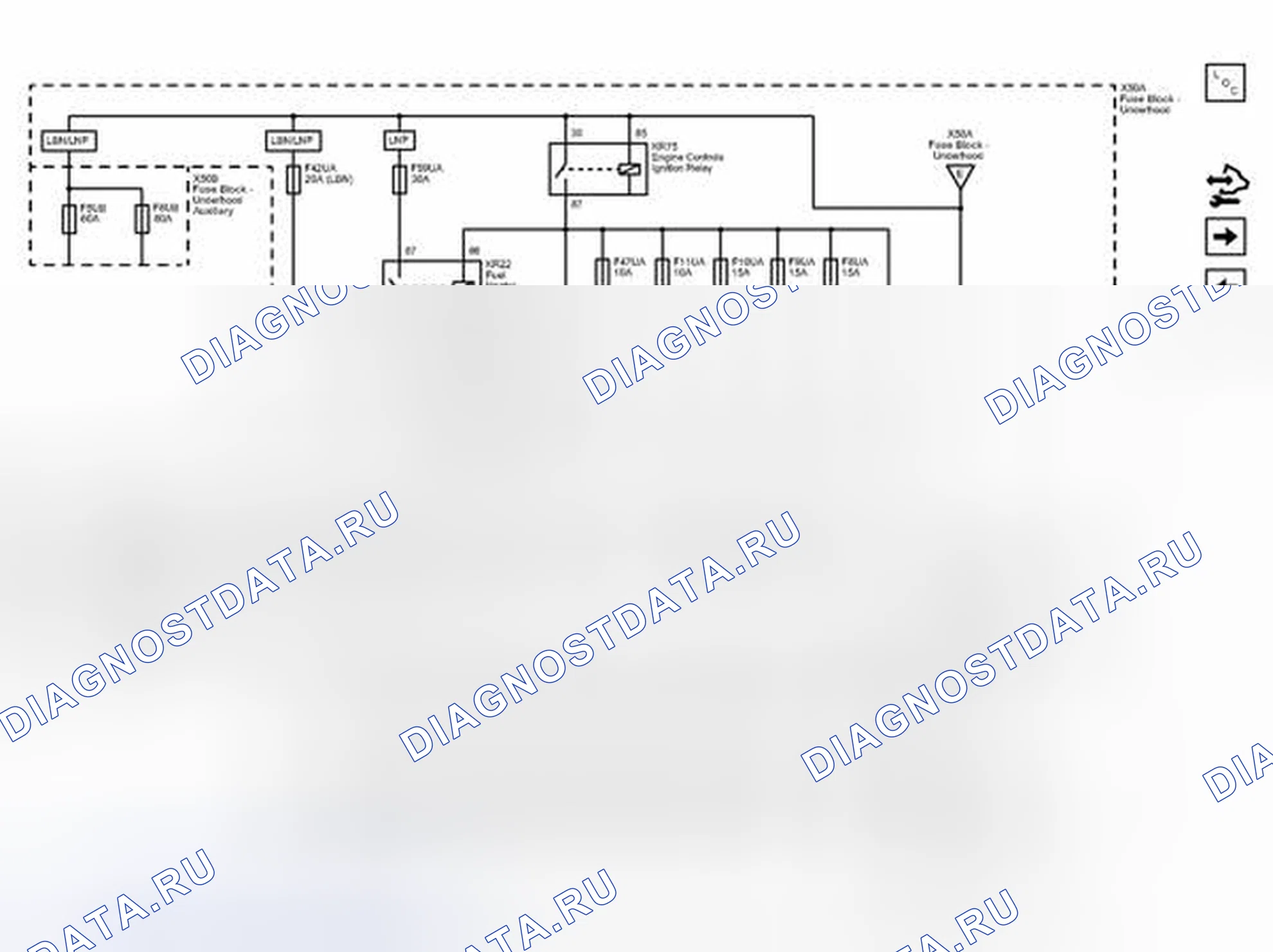 Рис. 53: Шина B + (2 из 3). Chevrolet Orlando I