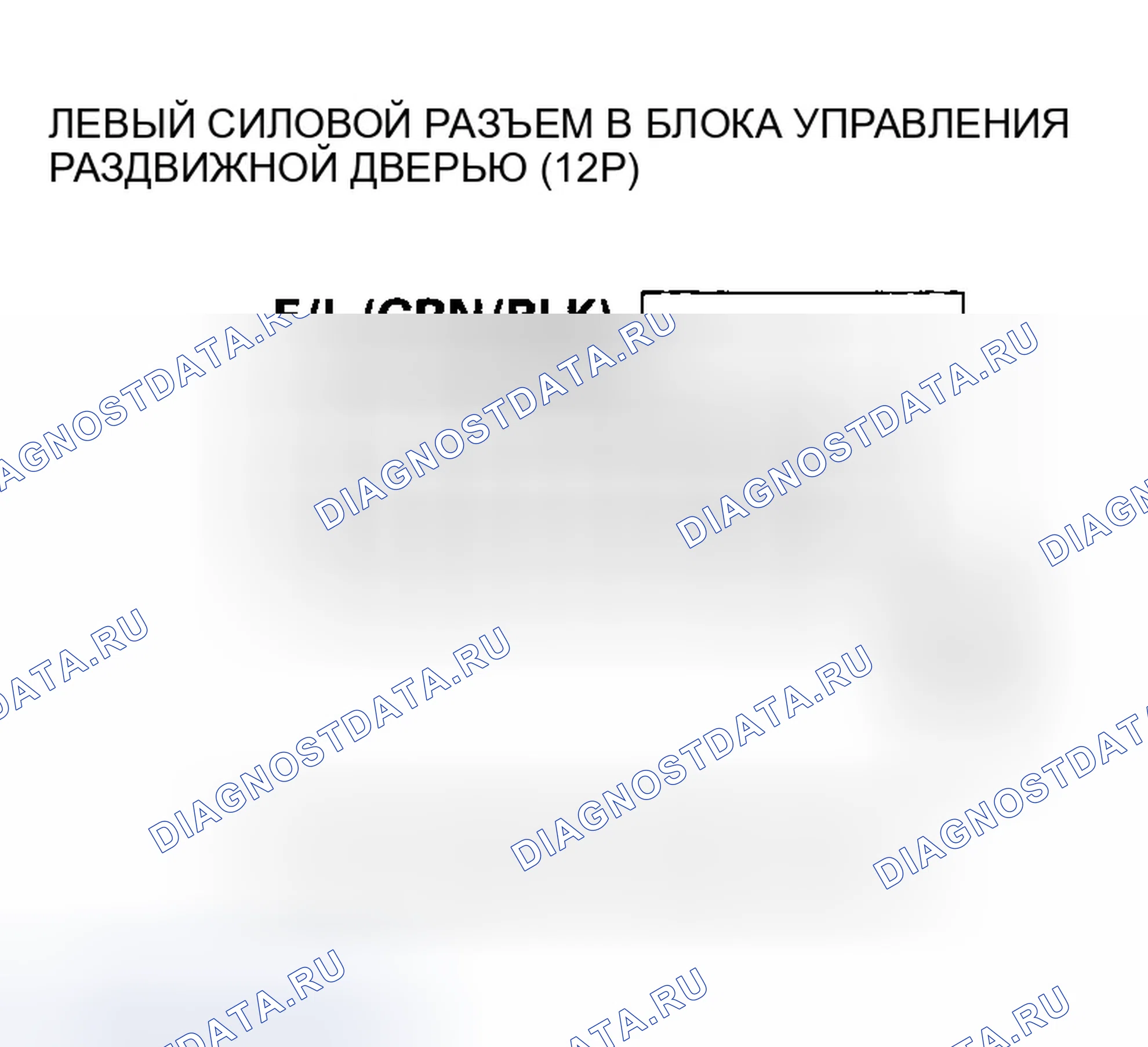 Рис. 252: расшифровка кода ошибки B2036: короткое замыкание левой раздвижной двери с полной защелкой. Honda Odyssey I