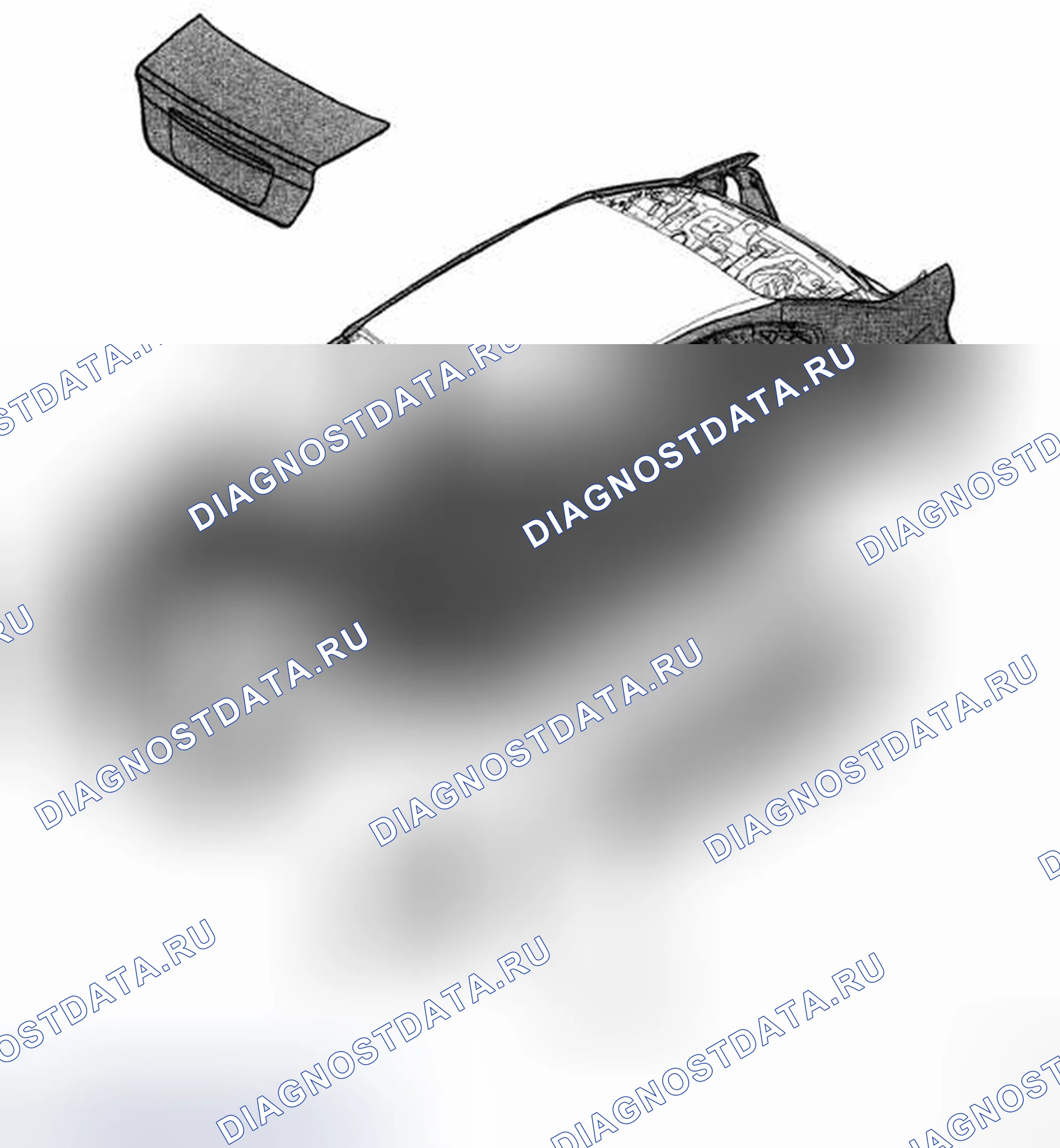 Рис. 71: Идентификация оцинкованного листового металла. Subaru Outback BP рестайлинг