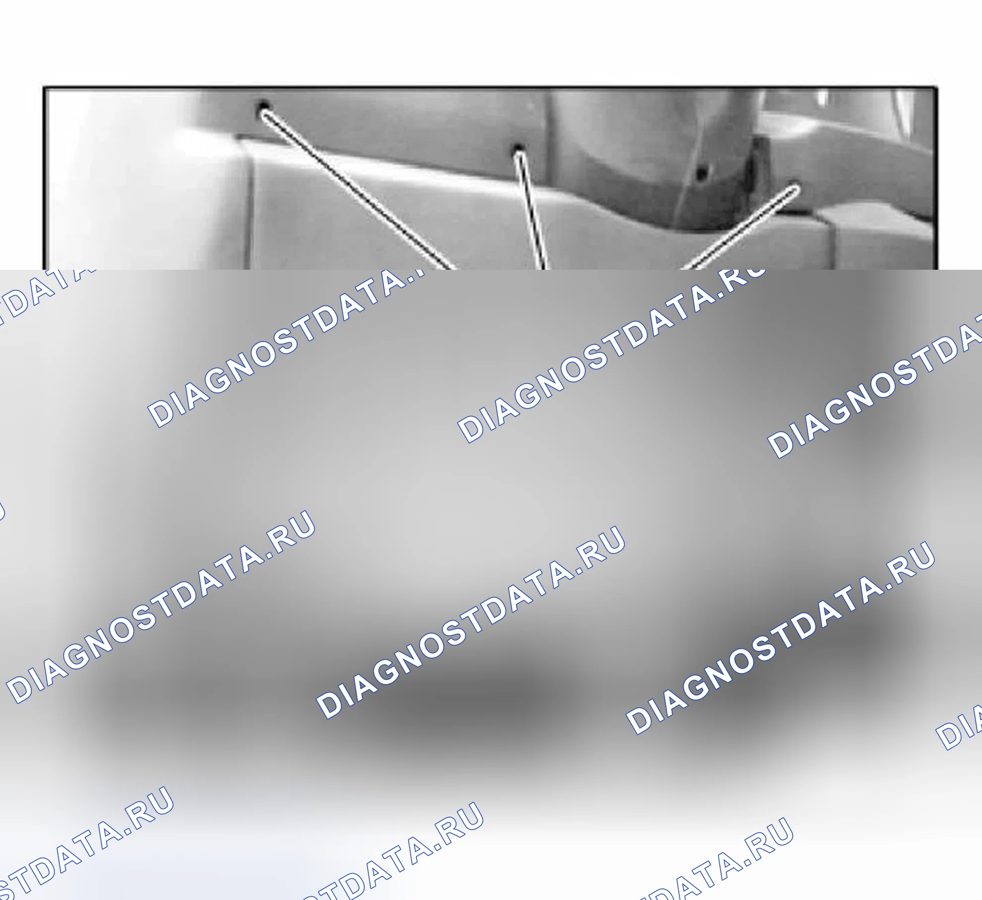 Рис. 426: 51 45 180 Снятие и установка накладки для приборной панели, внизу слева. BMW X5 E53