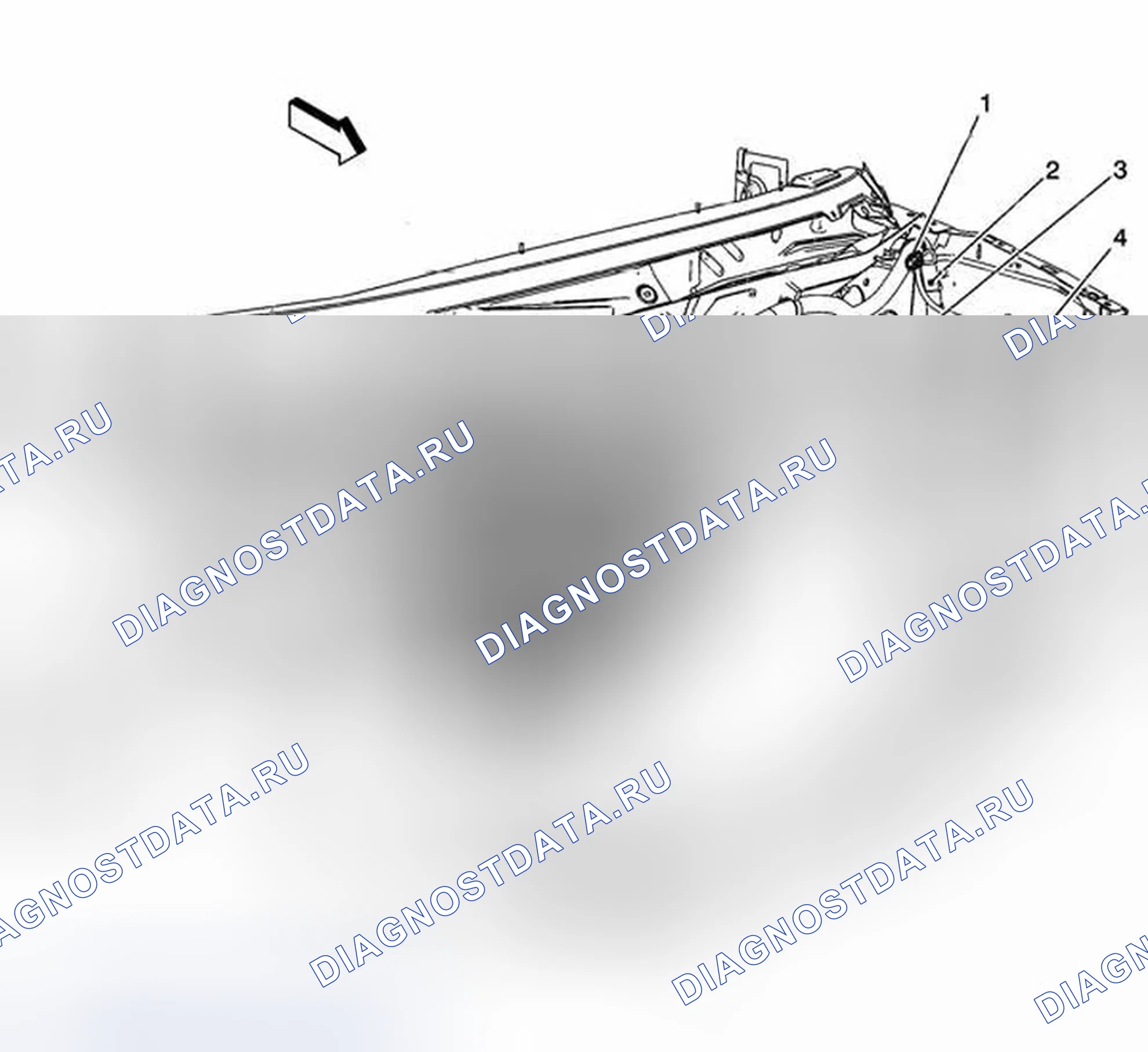 Рис. 122: Схема прокладки кабелей двигателя - передняя часть (LU3). GMC RV Cutaway G3500 