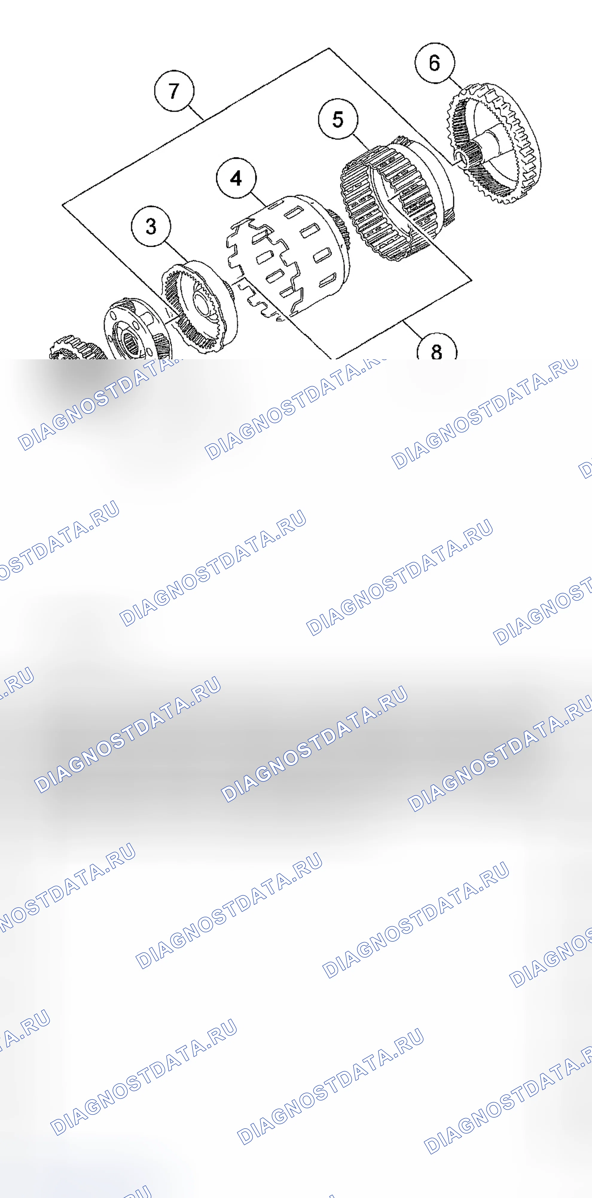 Рис. 334: Планетарные редукторы. Ford Escape I рестайлинг