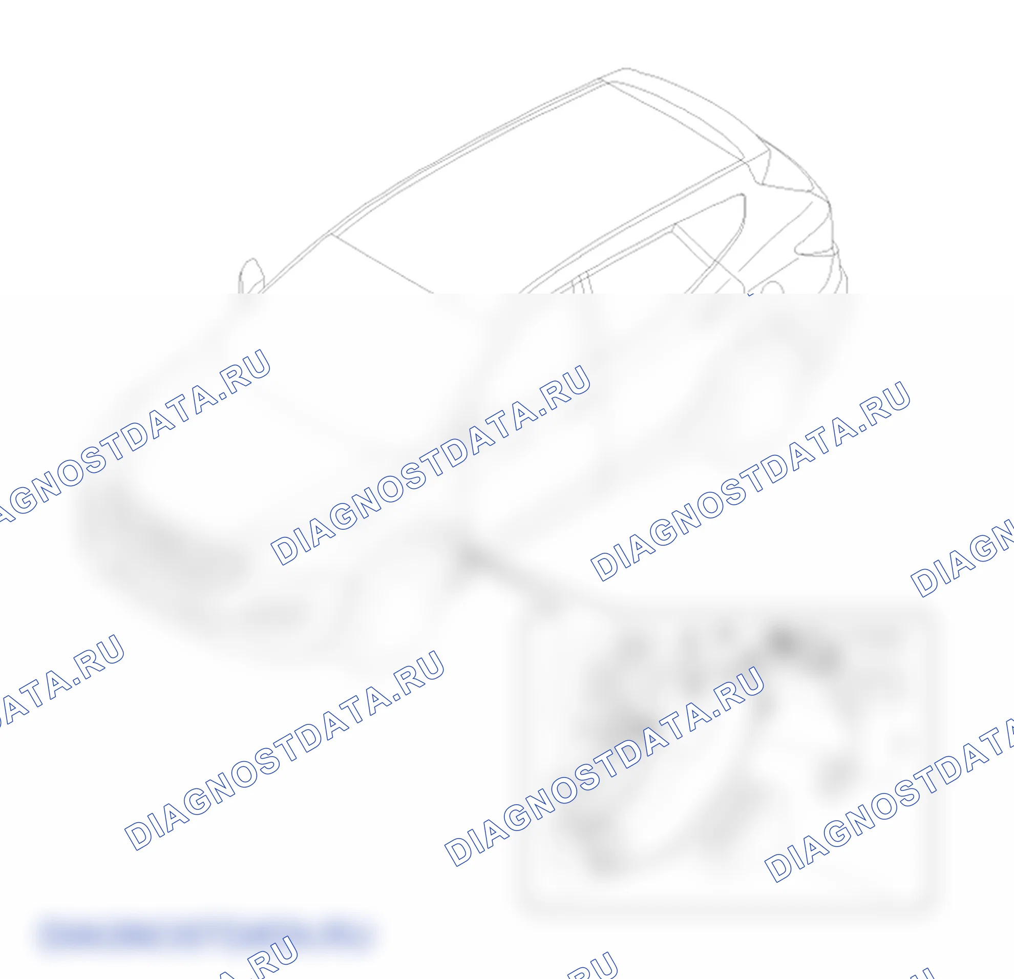 Расположение деталей боковой облицовки капота. Hyundai Santafe Sport DMA