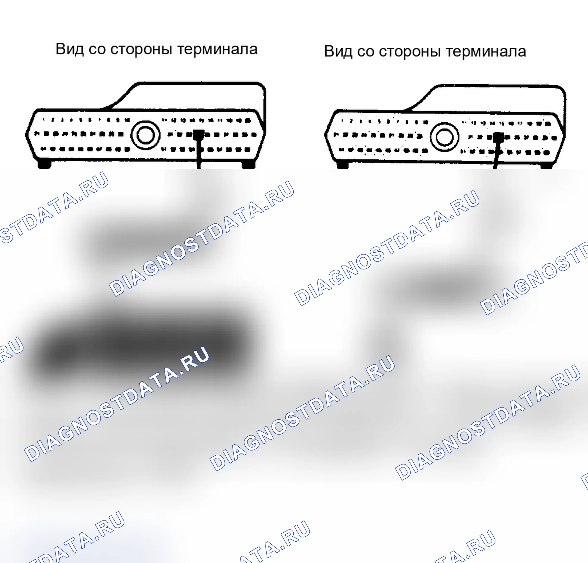 Рис. 53: Вид с торцов клемм. Plymouth Voyager I