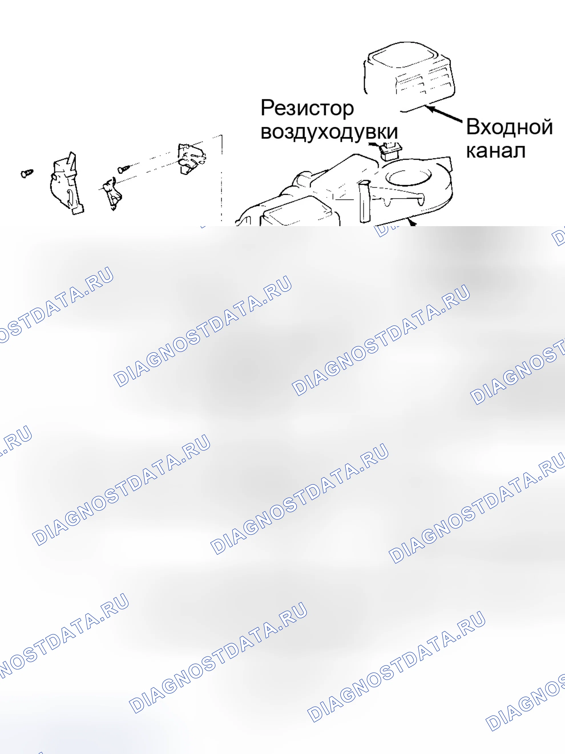 Рис. 1: БЛОК НАГРЕВАТЕЛЯ. Hyundai Sonata III
