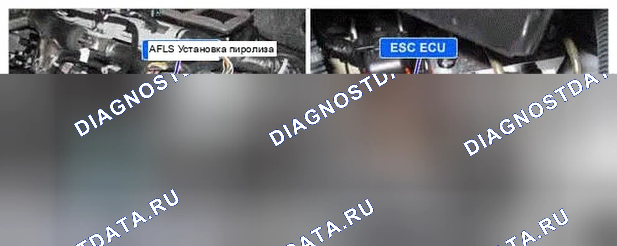 Рис. 201: Расположение компонентов. Hyundai Genesis I рестайлинг