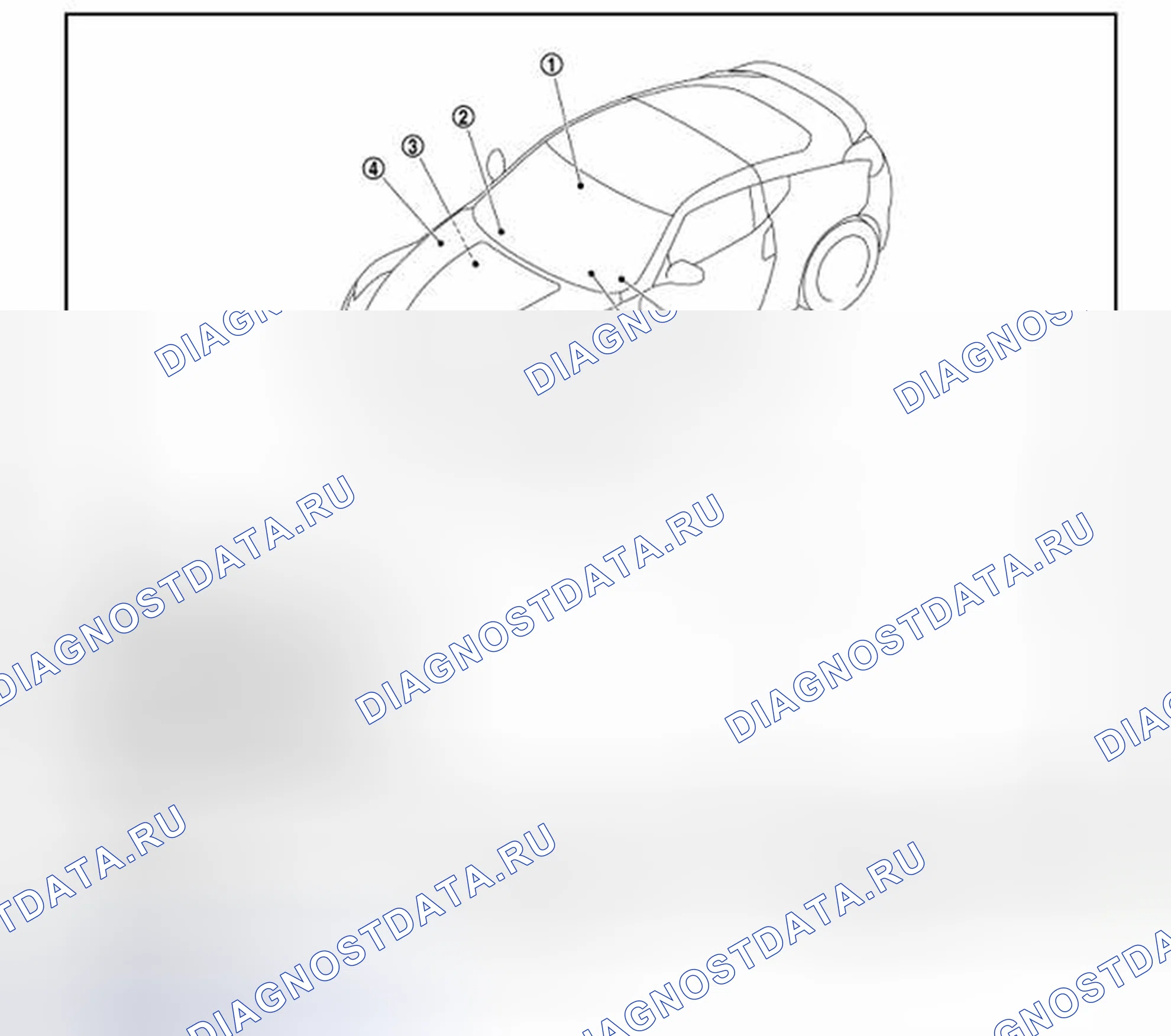 Рис. 62: Расположение компонентов. Honda MDX I
