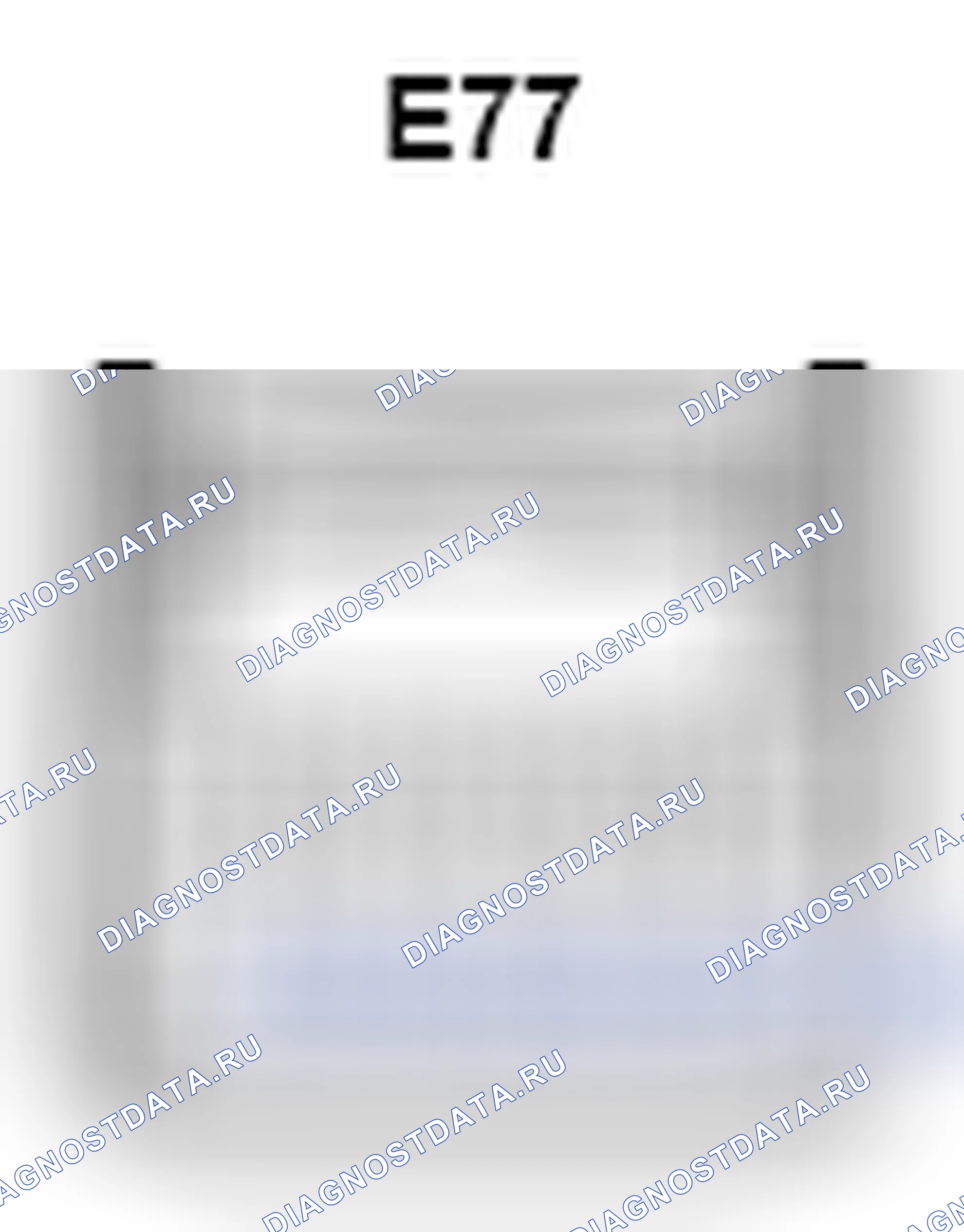 Рис. 419: Вид с торца разъема ECU для мультимедийного интерфейса (E77). Toyota Matrix E140
