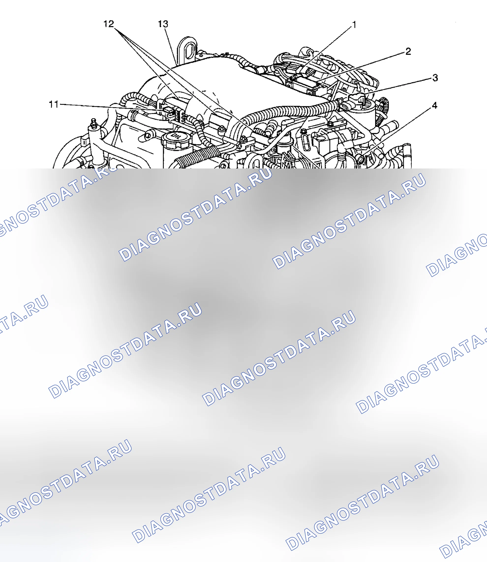 Рис. 2: РАСПОЛОЖЕНИЕ КОМПОНЕНТОВ. Chevrolet Impala VIII