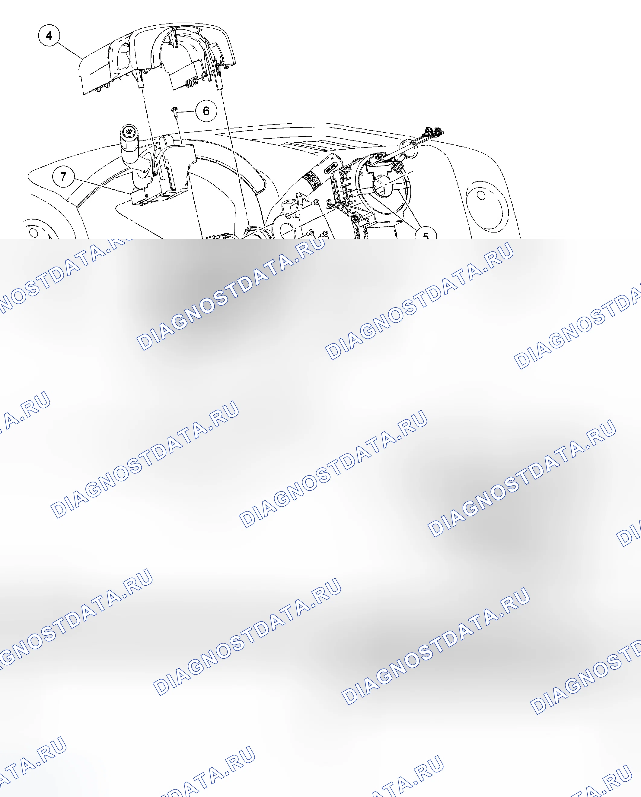 Рис. 169: Часовая пружина. Ford Pickup F350 Super Duty 