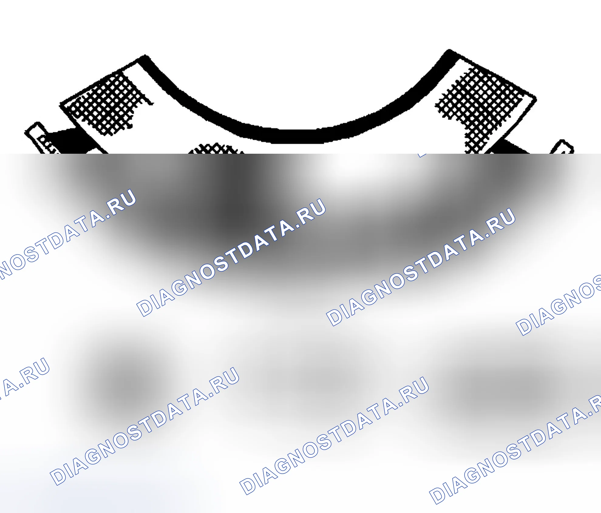 Рис. 39: Изогнутая клетка. Chevrolet Silverado 1500 HD 