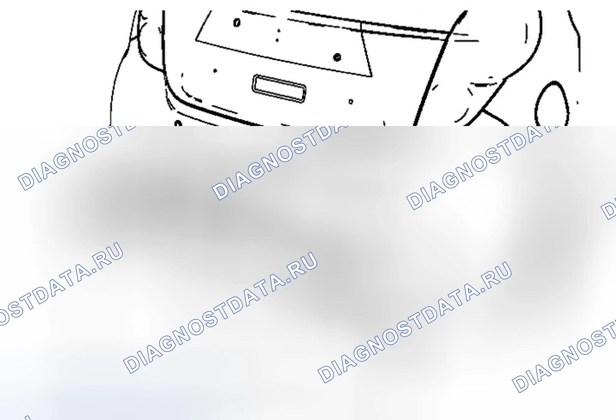 Рис. 16: Замена нижней панели заднего бампера. Chevrolet Spark M300