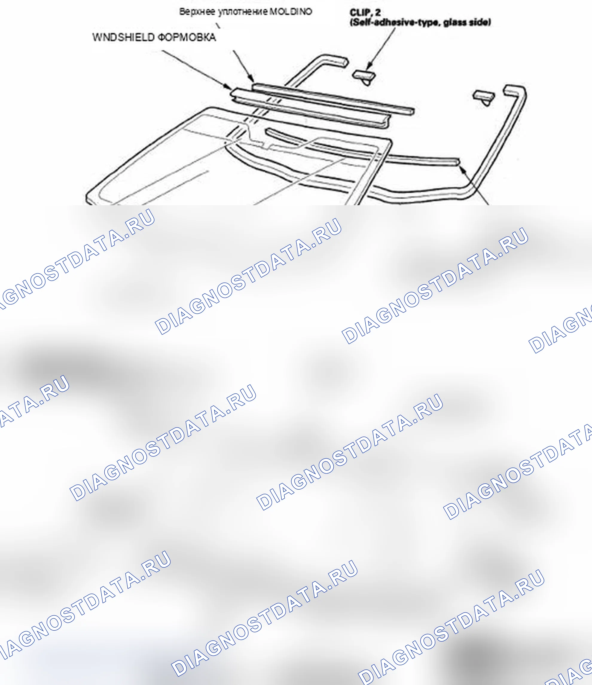 Рис. 46: Указатель расположения компонентов. Acura MDX II