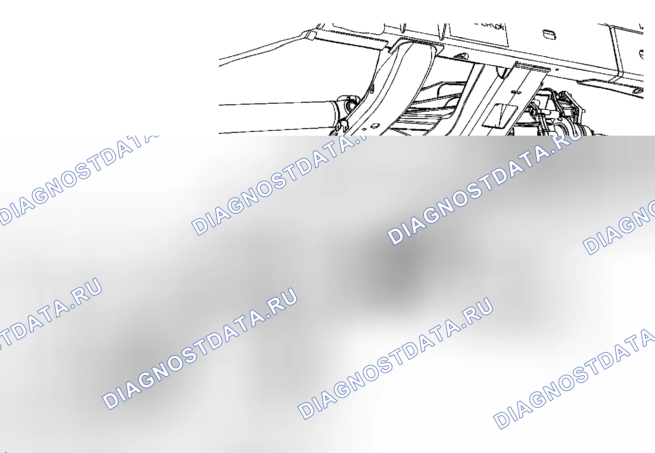 Рис. 2: Замена двигателя / энкодера раздаточной коробки. Hummer H3 I