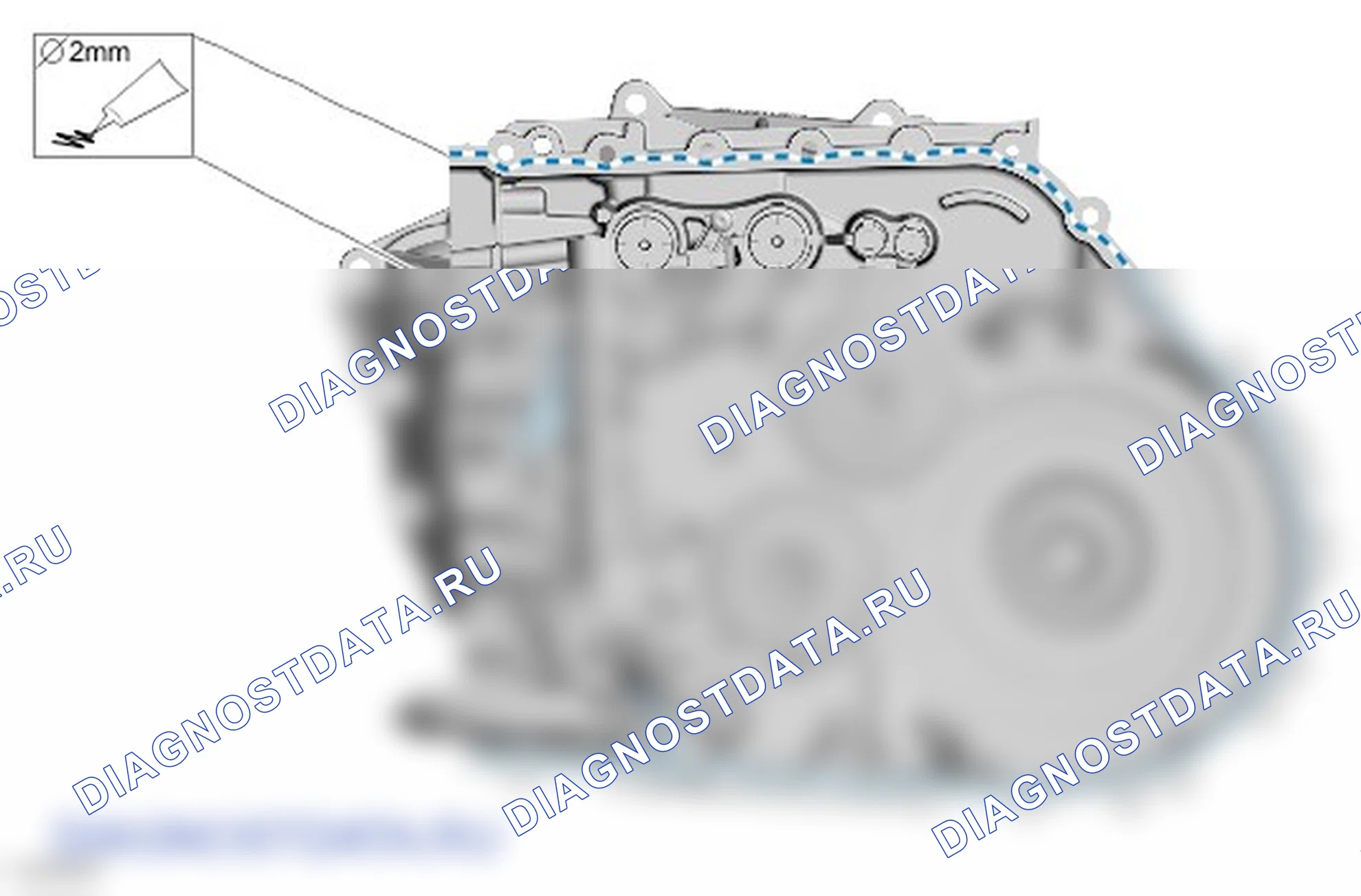 Корректировка герметизации картера коробки передач. Ford Transit Connect II