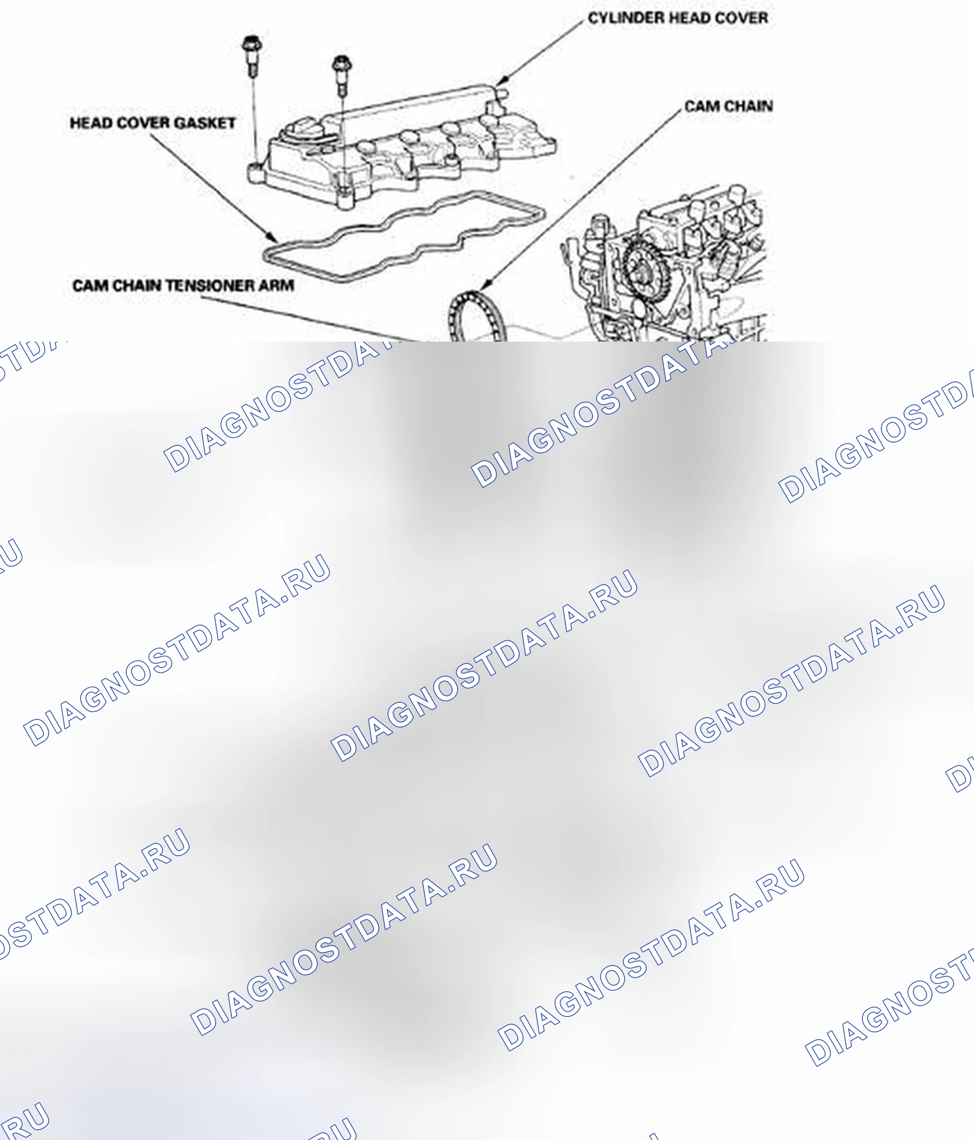 Рис. 960: Указатель расположения компонентов. Honda Civic VIII рестайлинг